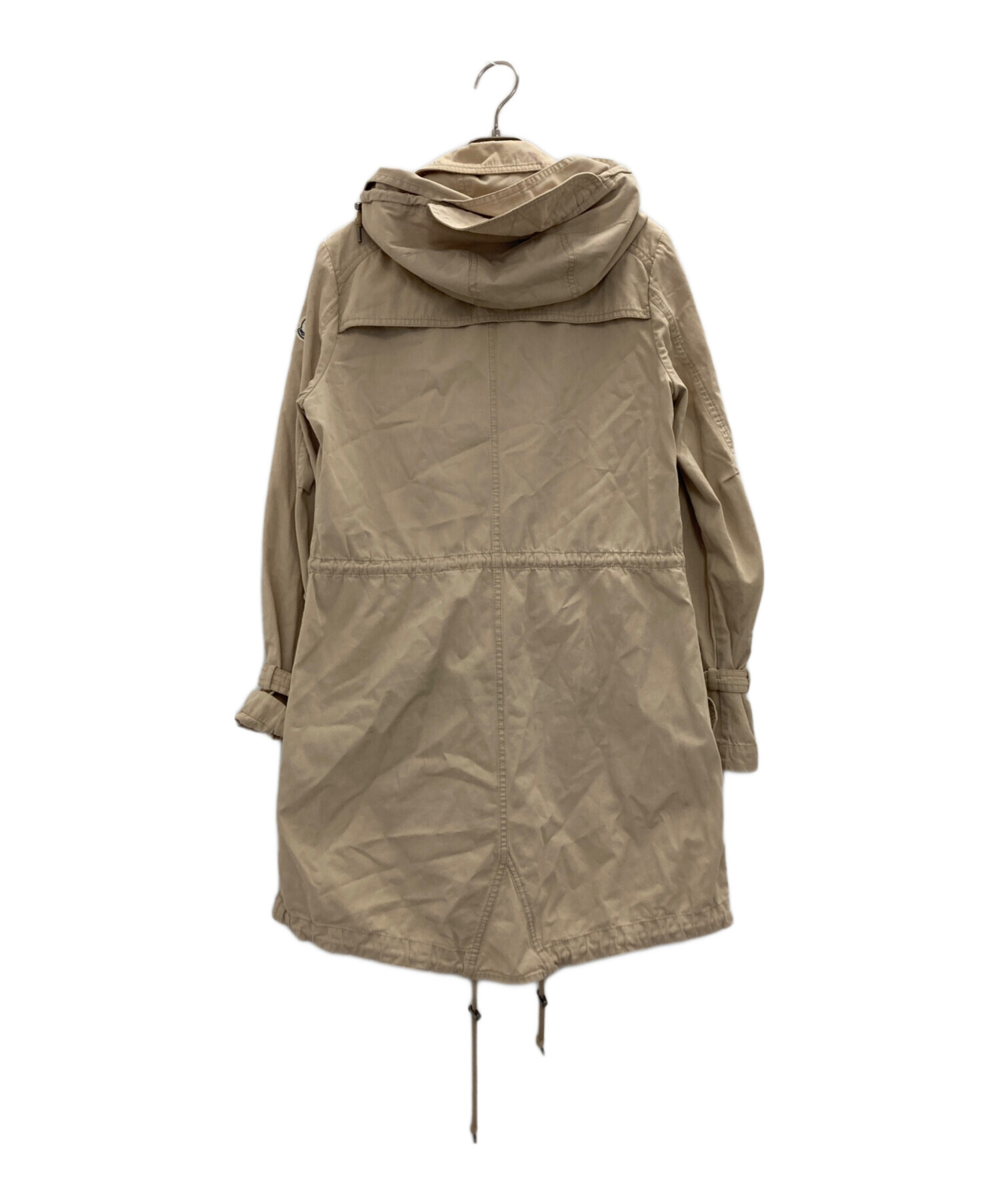 Moncler モンクレール フード付き　ベージュトレンチコート Moncler モンクレール フード付き ベージュトレンチコート Moncler