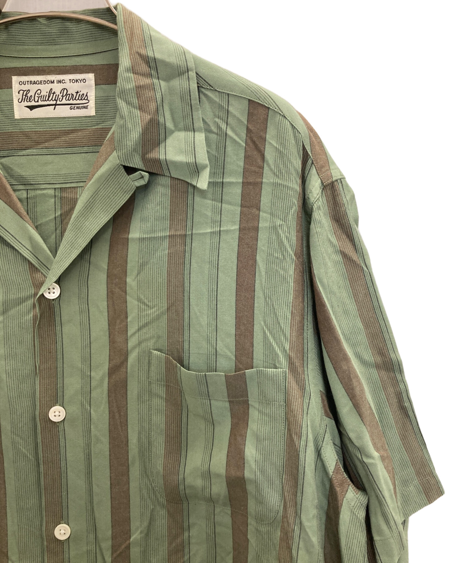 中古・古着通販】WACKO MARIA (ワコマリア) ストライプオープンカラー