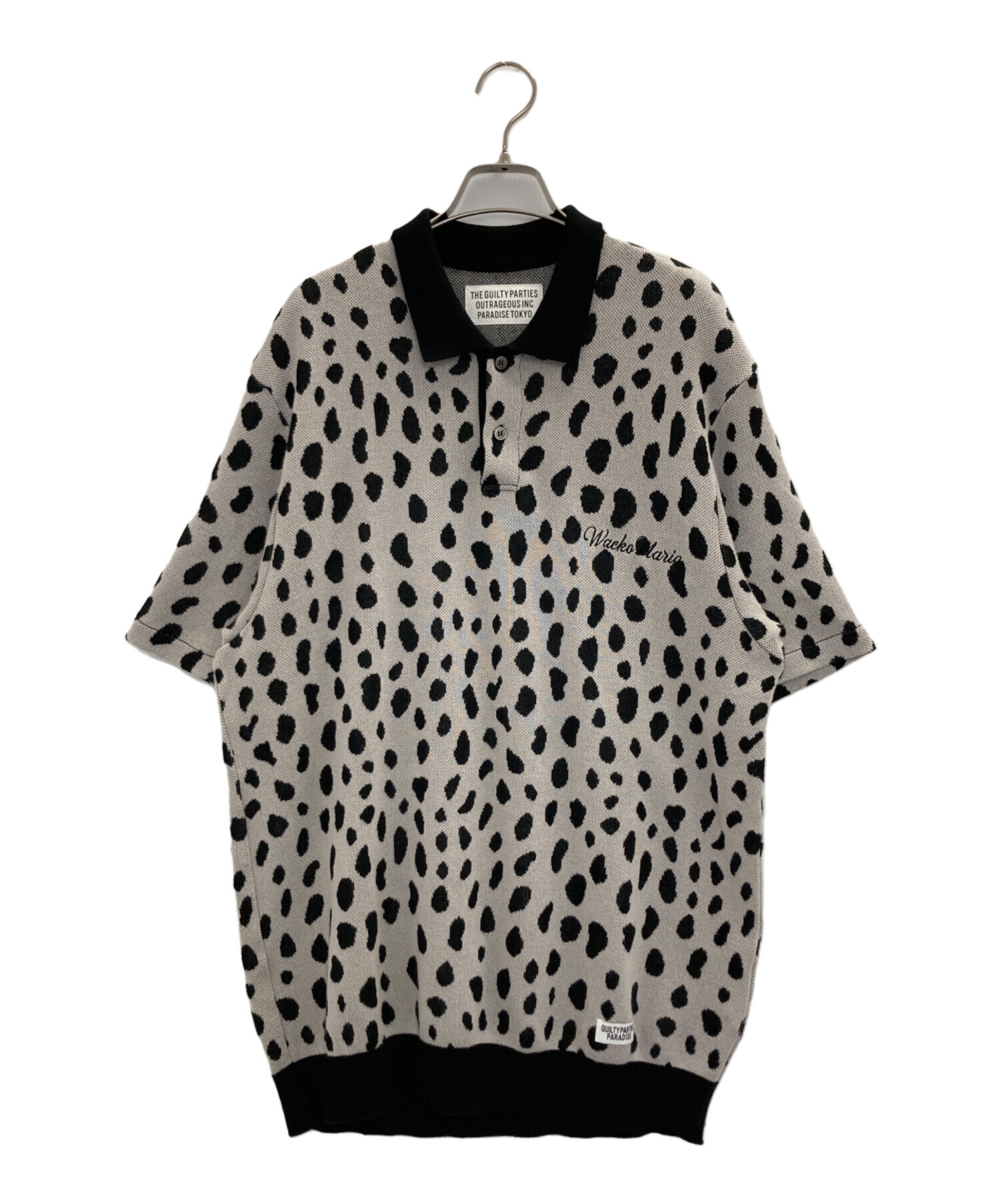 WACKO MARIA LEOPARD KNIT POLO SHIRT WACKO MARIA FLAGSHIP SHOP