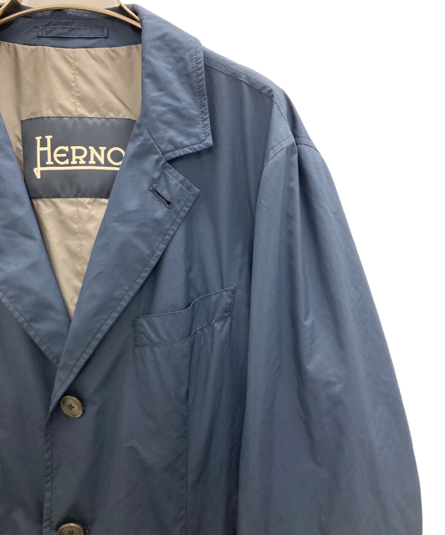 中古・古着通販】HERNO (ヘルノ) テーラードジャケット ネイビー