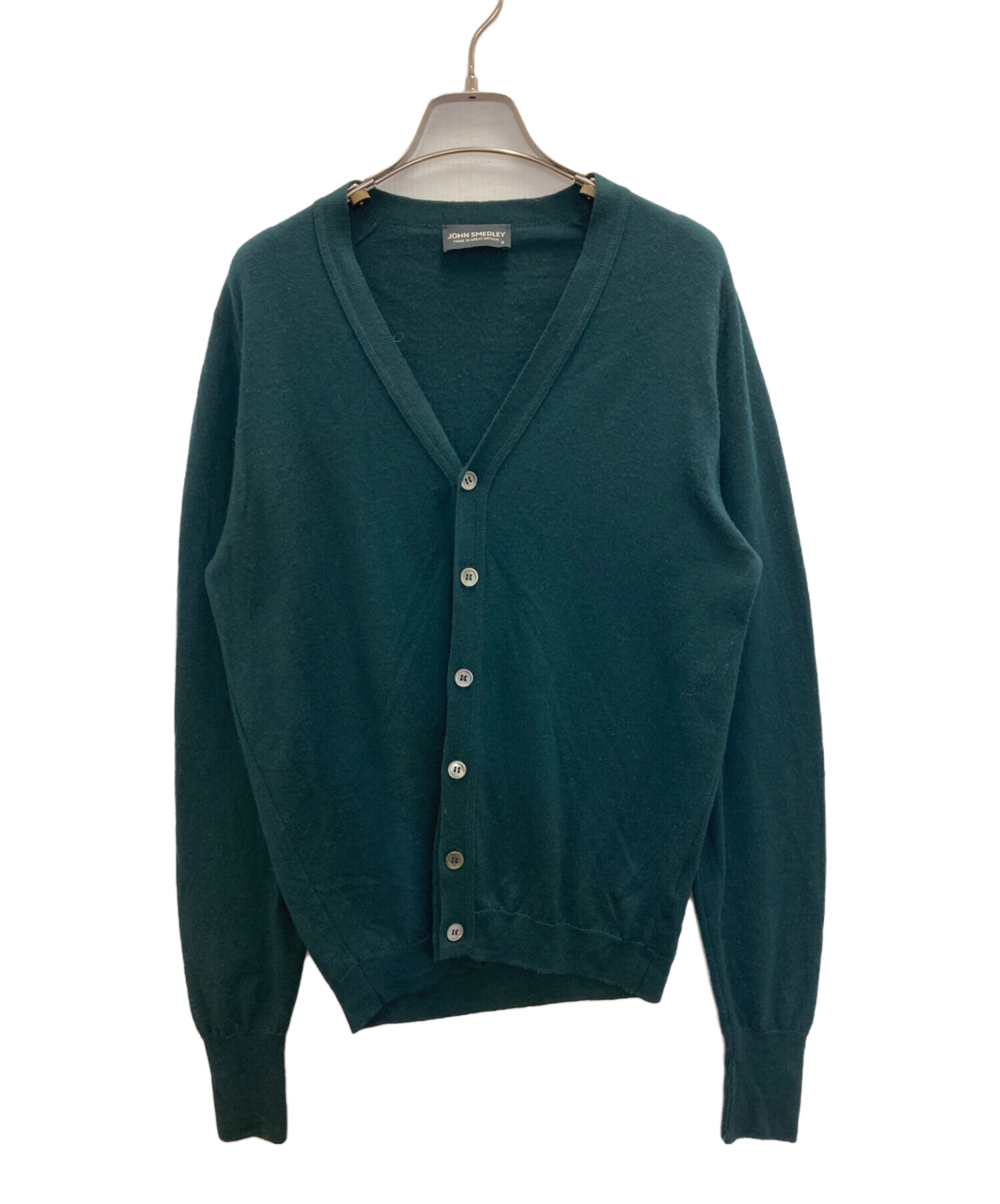 JOHN SMEDLEY ウールカーディガン sizeS ジョンスメドレー