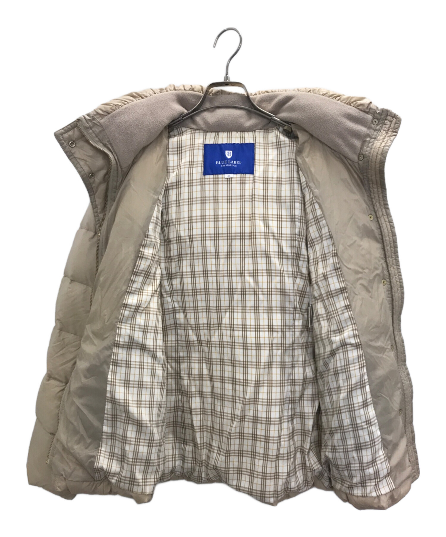 BLUE LABEL CRESTBRIDGE ダウンコート タヌキファー 38 中古・古着通販】BLUE LABEL CRESTBRIDGE (ブルーレーベルクレスト