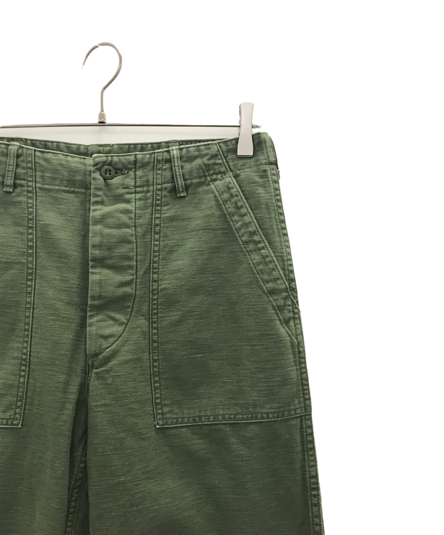 中古・古着通販】orSlow (オアスロウ) ベイカーパンツ グリーン サイズ