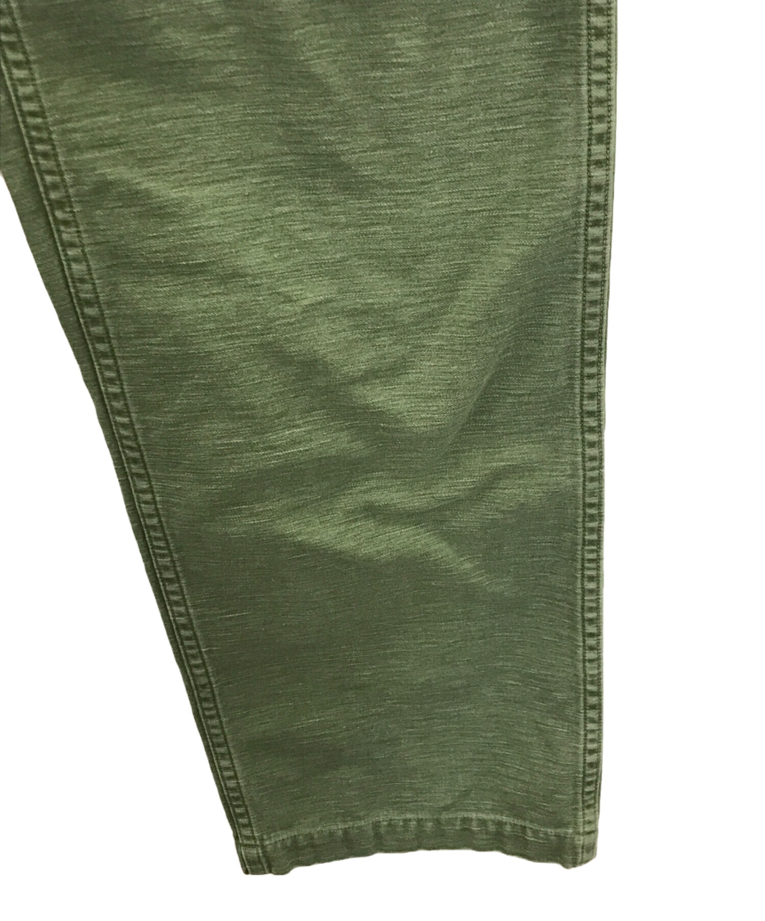 中古・古着通販】orSlow (オアスロウ) ベイカーパンツ グリーン サイズ