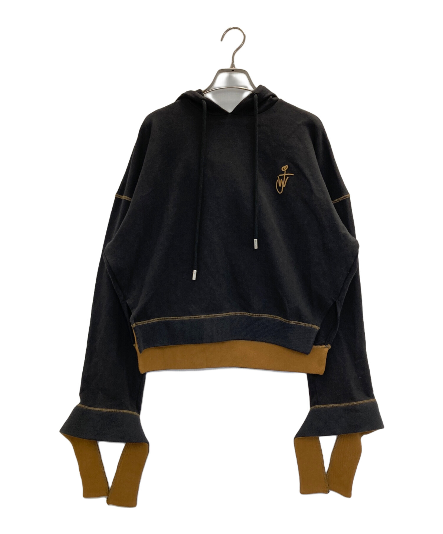 JW Anderson ロゴ パーカー | ブラック | FARFETCH JP