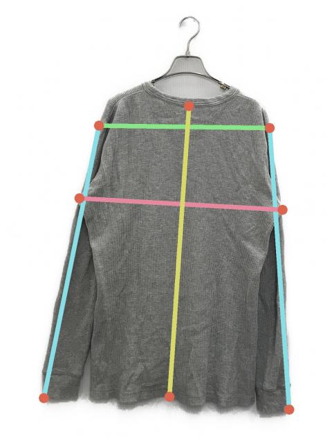 中古・古着通販】stussy (ステューシー) サーマルカットソー グレー