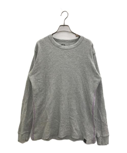 Stussy グレー サーマル 中古・古着通販】stussy (ステューシー) サーマルカットソー