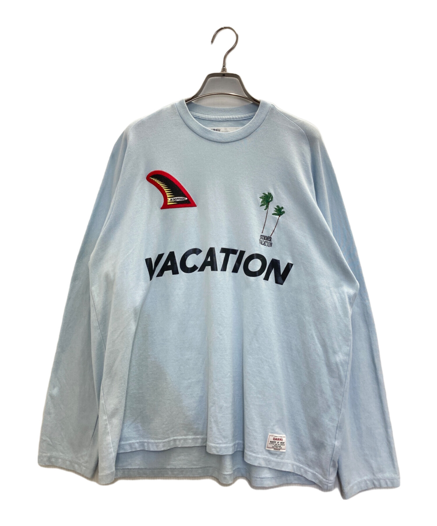 中古・古着通販】DAIRIKU (ダイリク) プリントTシャツ スカイブルー 