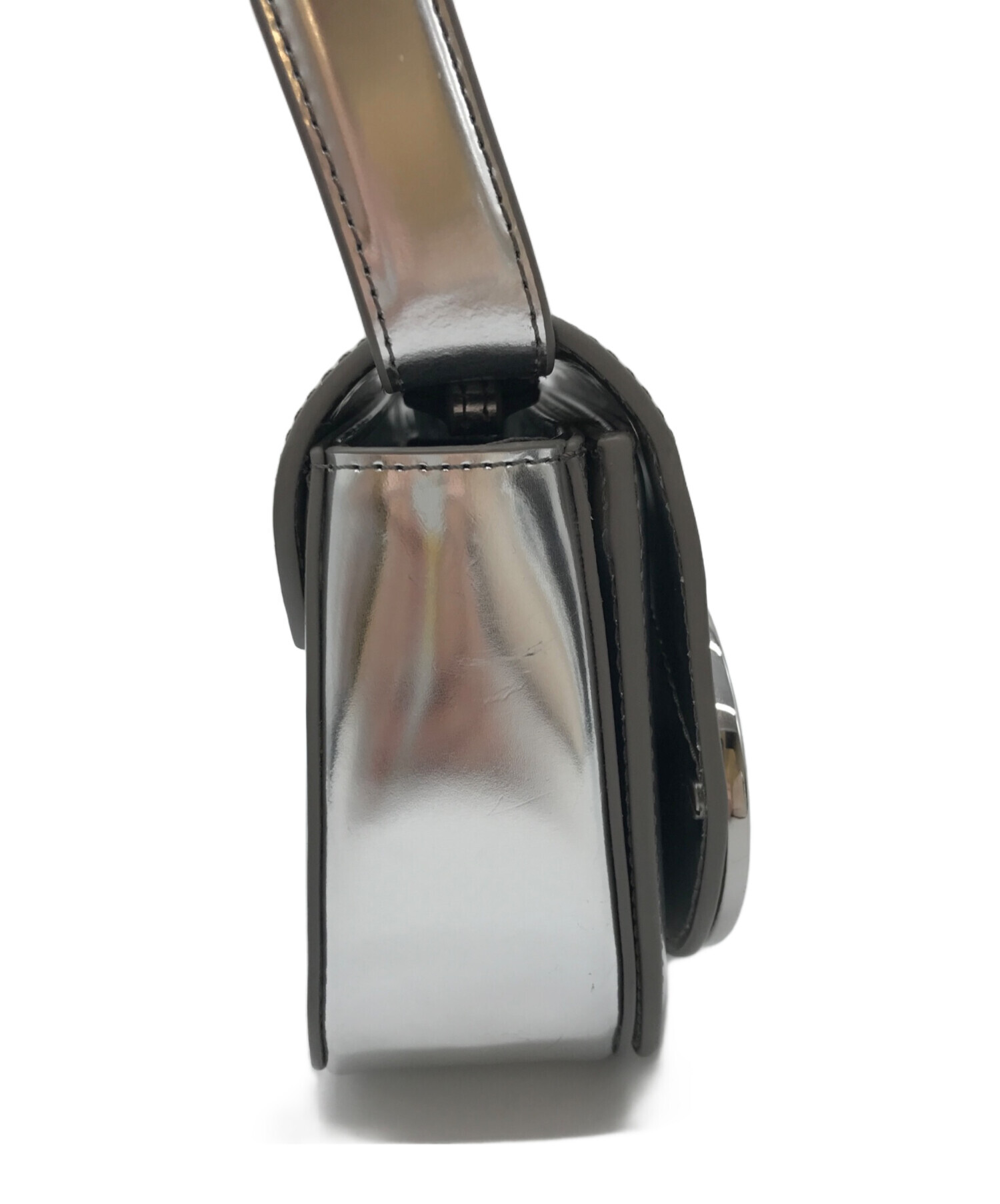 中古・古着通販】DIESEL (ディーゼル) Dロゴメタリックレザー