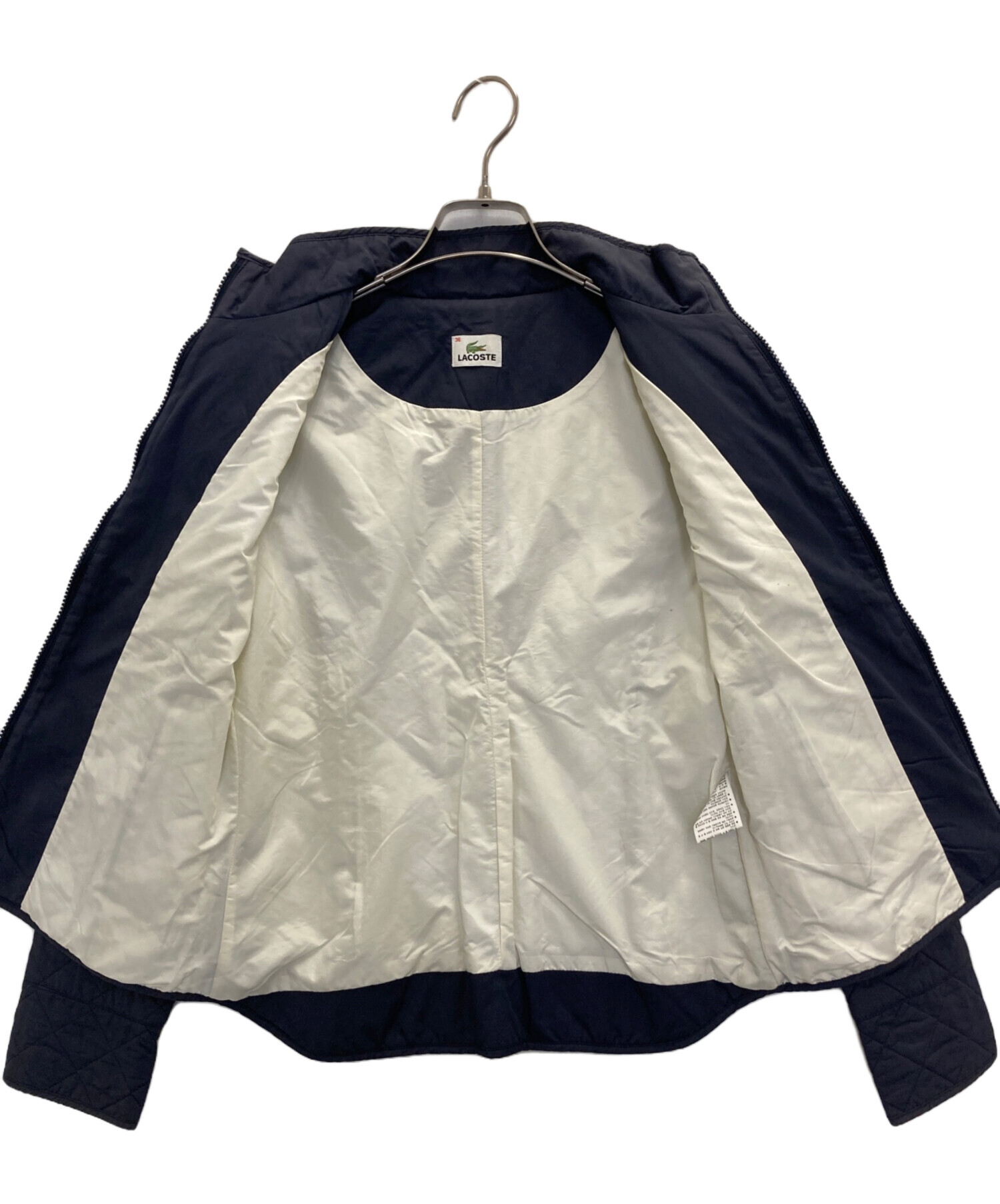 中古・古着通販】LACOSTE (ラコステ) キルティングジャケット ネイビー 