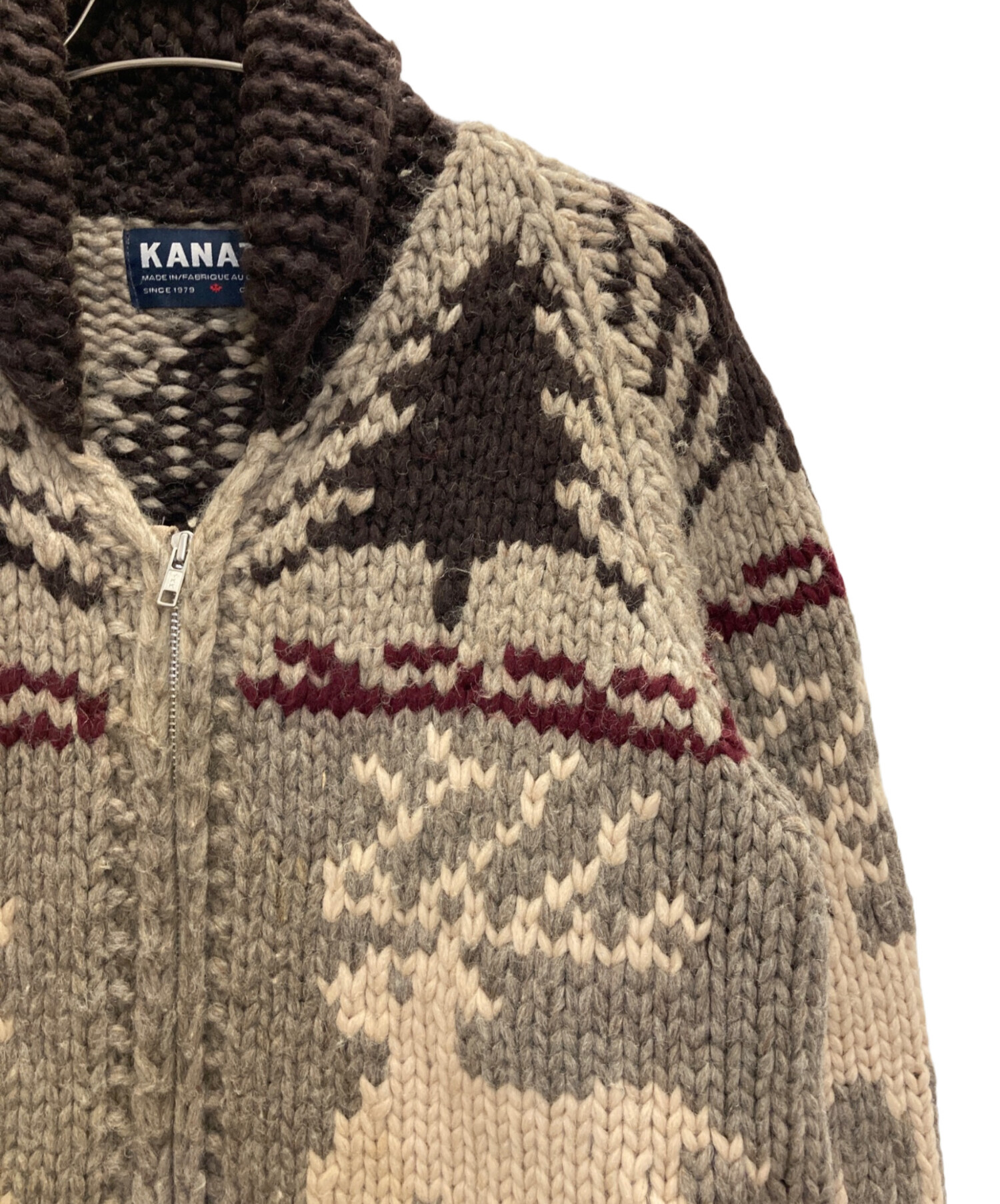 中古・古着通販】KANATA (カナタ) カウチンニットカーディガン