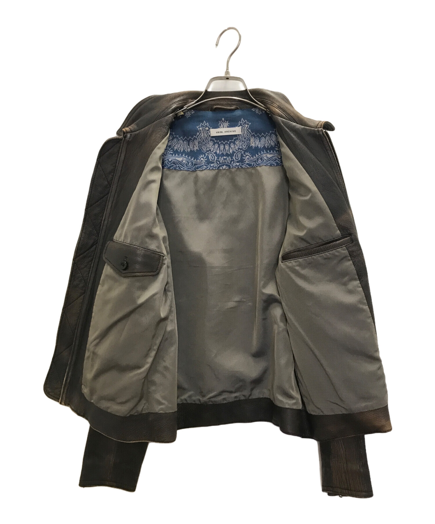 中古・古着通販】VAINL ARCHIVE (ヴァイナルアーカイブ) レザー