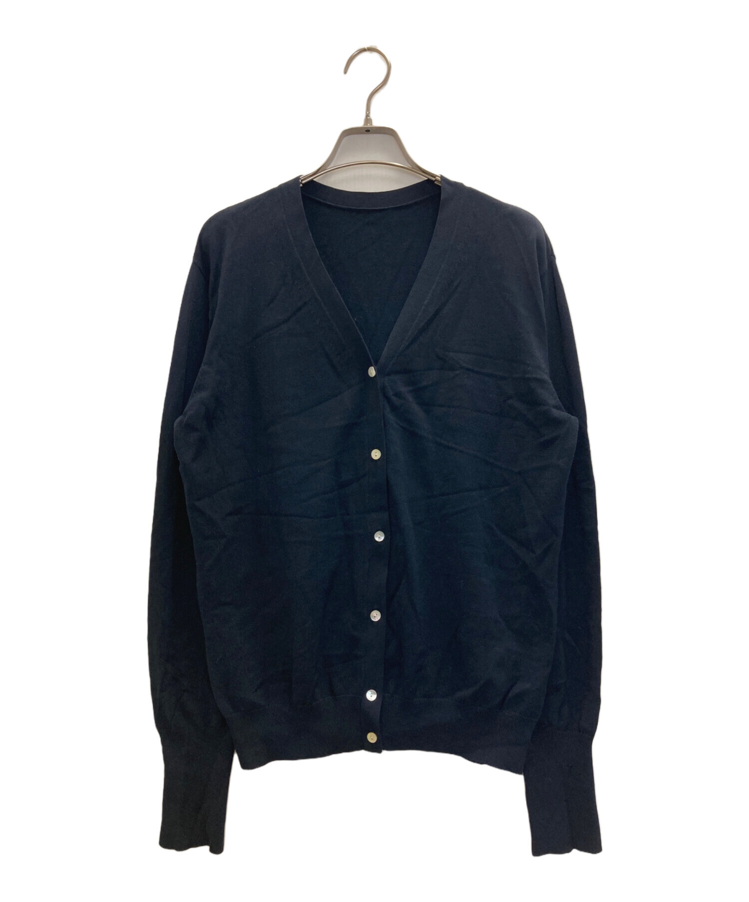 ソージュSOEJUネイビー Vネックカーディガン Vネックニットカーディガン - SOÉJU online store｜上質な大人の