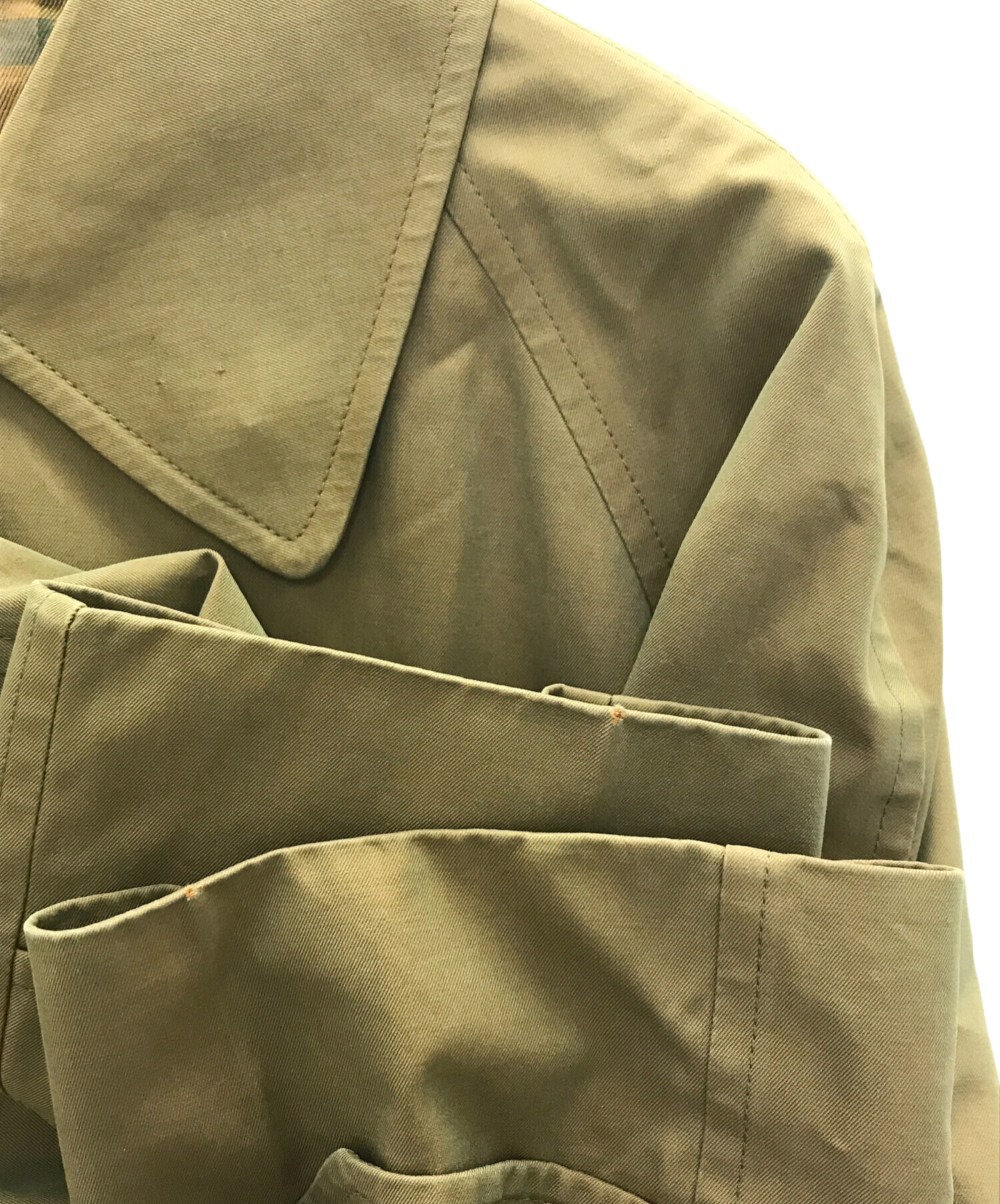 中古・古着通販】BURBERRY (バーバリー) ステンカラーコート ベージュ