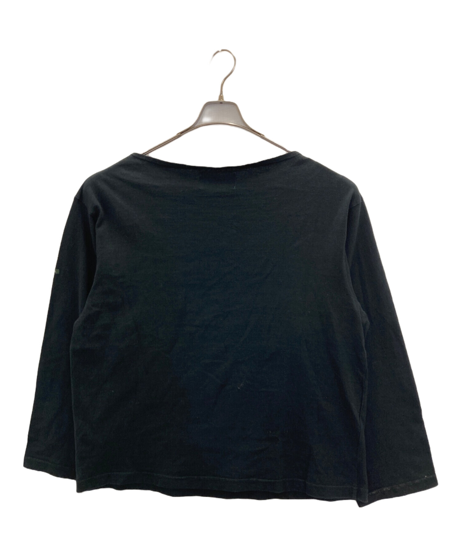 メンズ OUTIL ウティ バスクシャツ TRICOT AAST BLACK/OFF 1