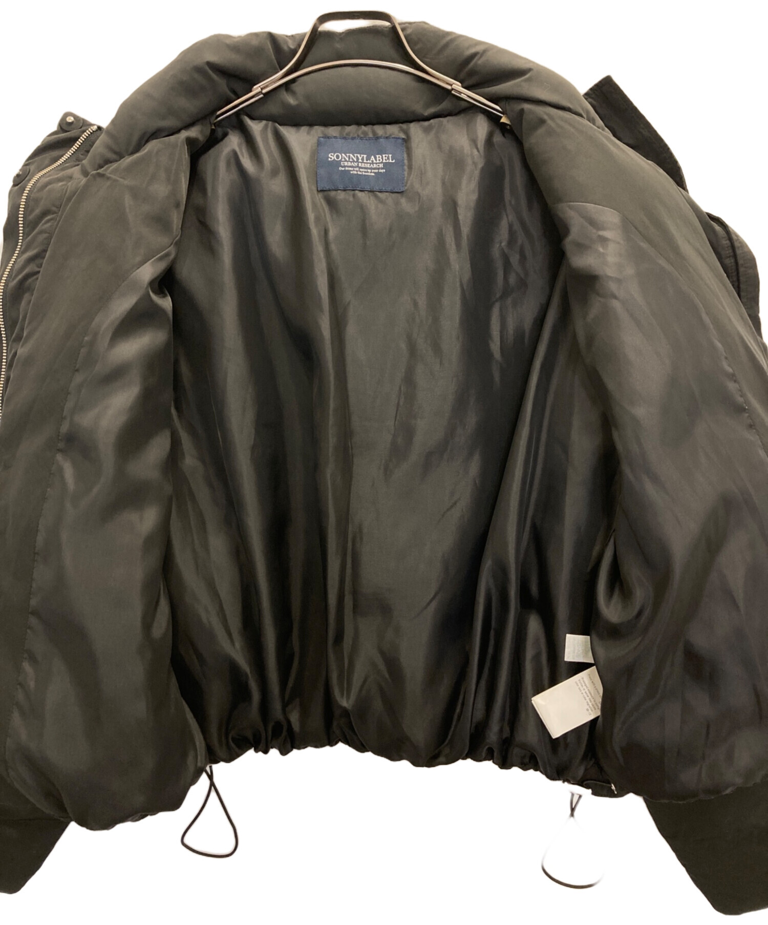 極美品＊サニーレーベル パデッドダウンジャケット Fブラック 黒 ショート丈 中古・古着通販】Sonny Label (サニーレーベル) パデッドダウン