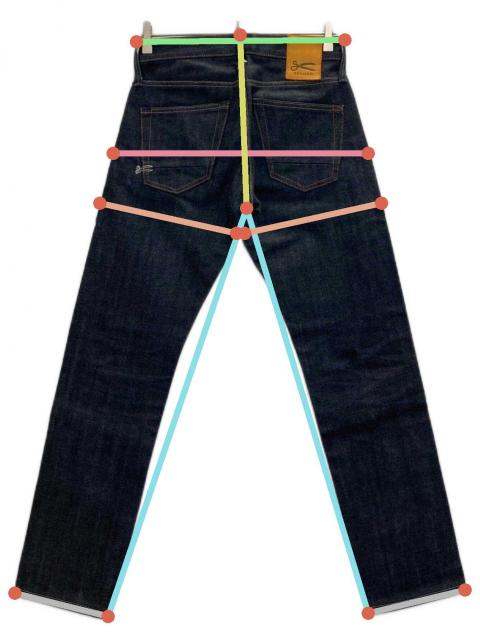 中古・古着通販】Denham (デンハム) デニムパンツ ネイビー サイズ:W27