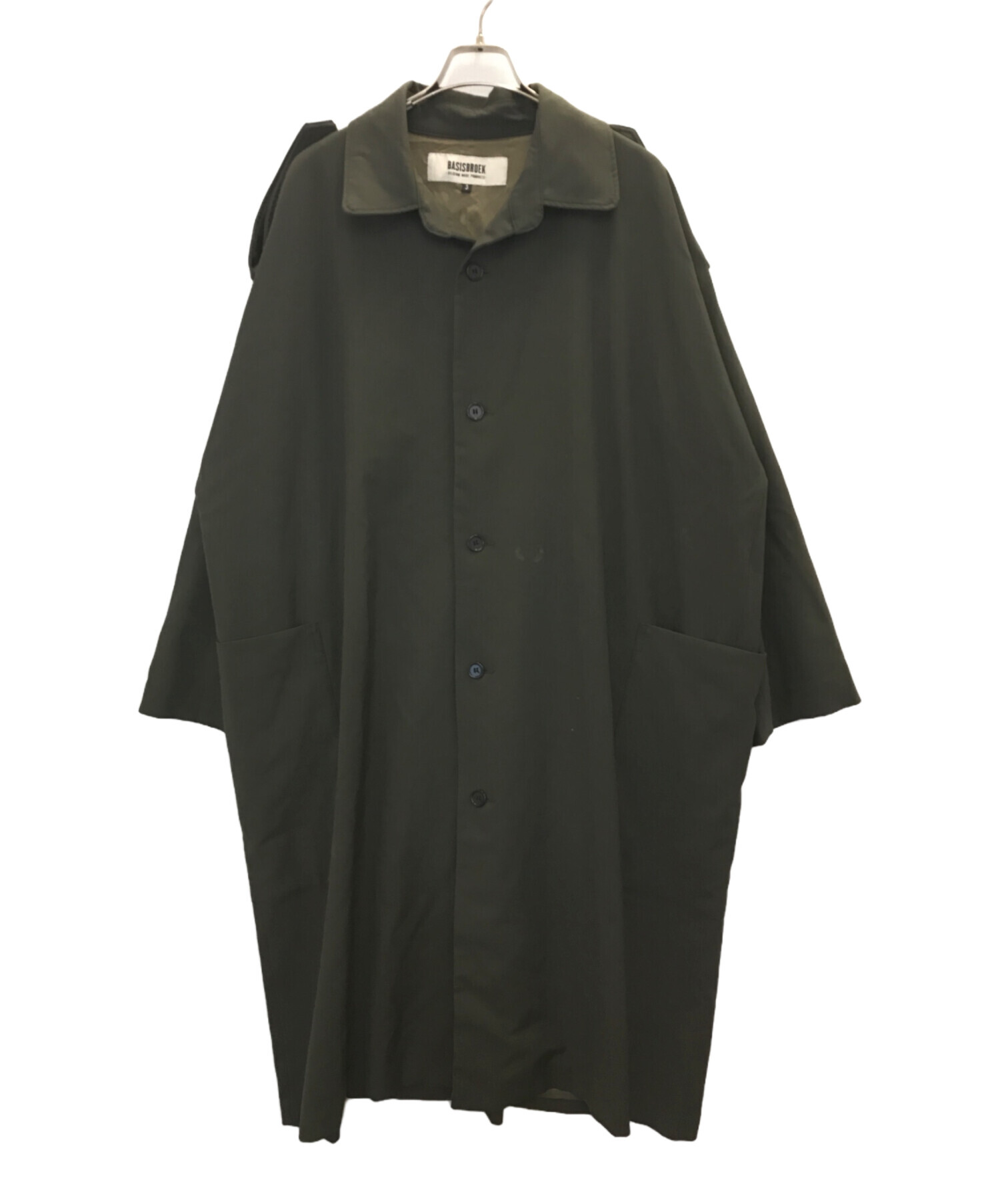 中古・古着通販】BASISBROEK (バージスブルック) ポリ混ロングコート
