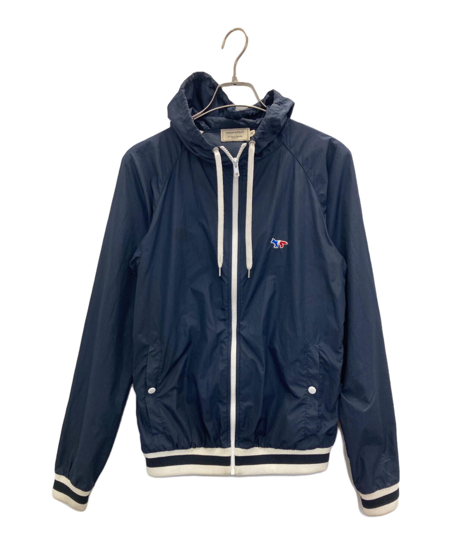 オンライン 発送 MAISON KITSUNÉ メゾンキツネ ネイビーナイロン 