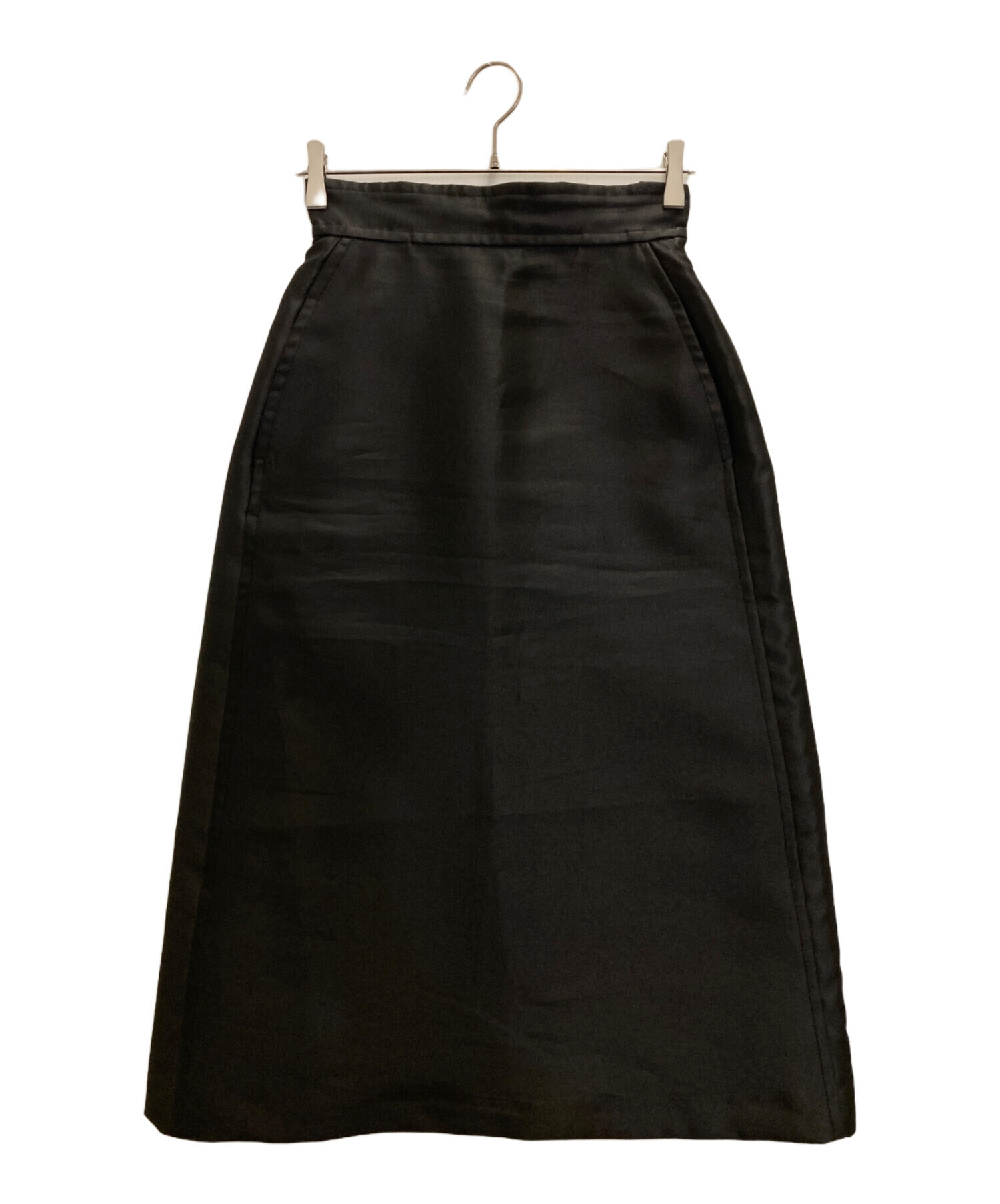 中古・古着通販】machatt (マチャット) サテンスカート ブラック