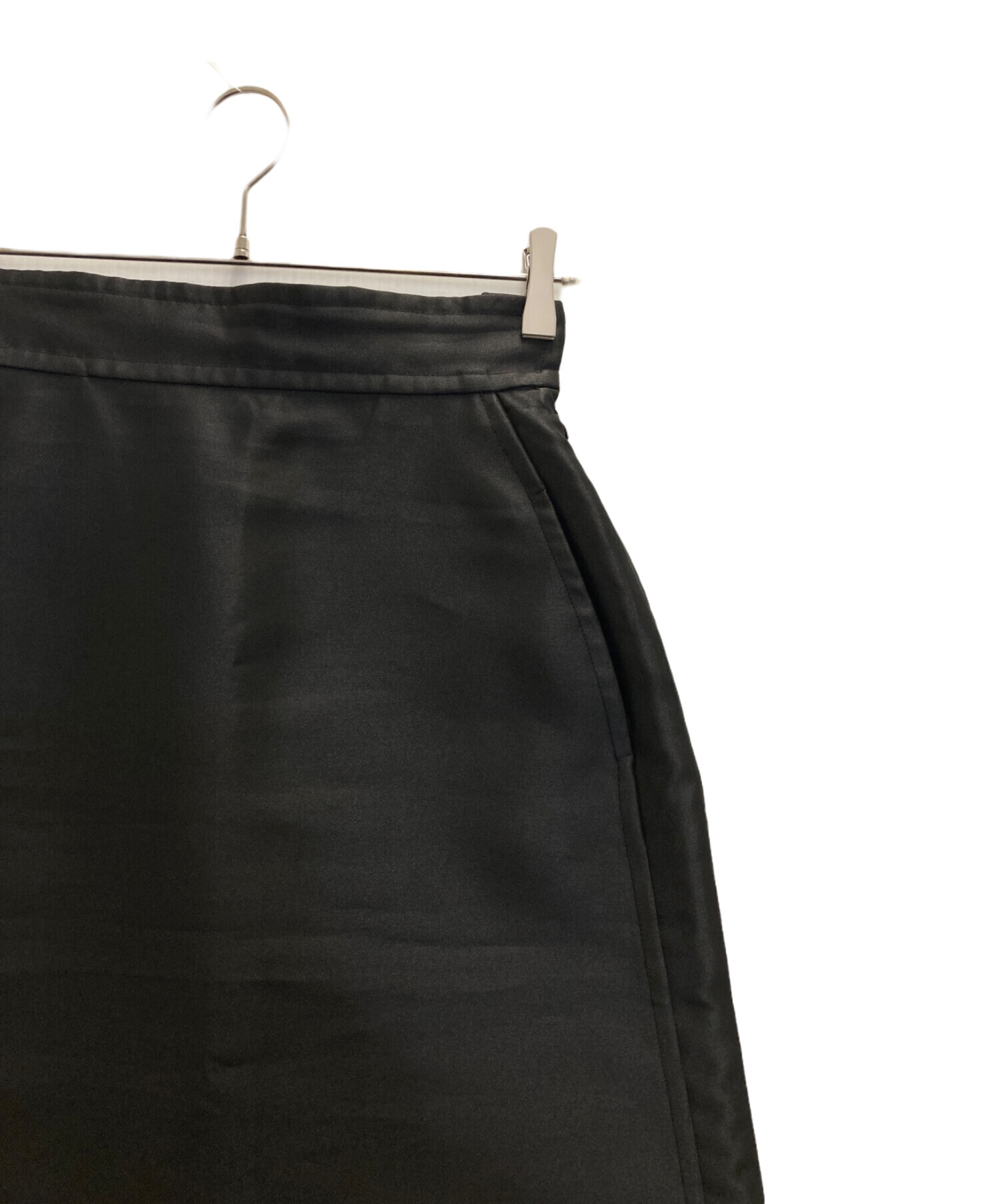 中古・古着通販】machatt (マチャット) サテンスカート ブラック