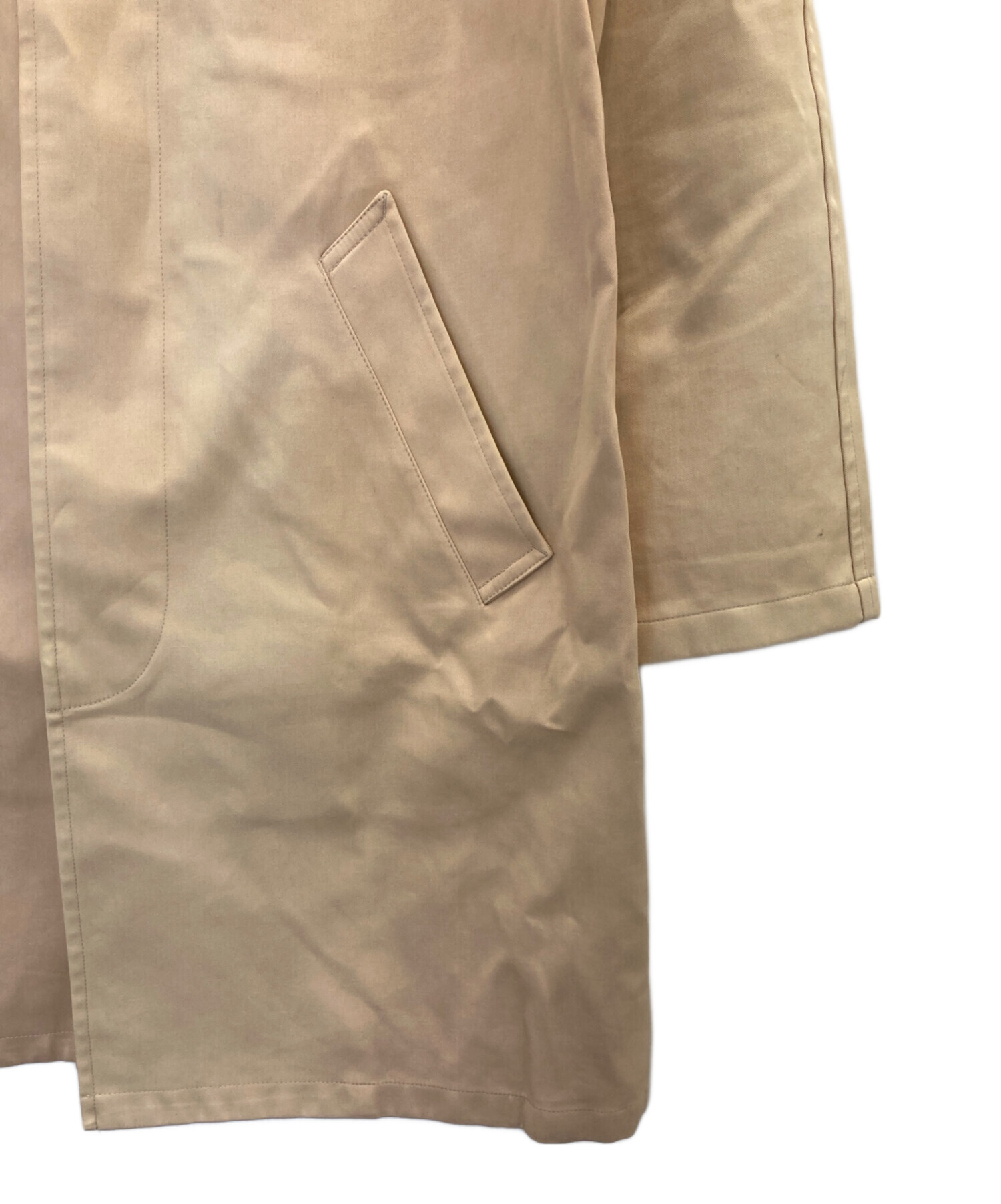 中古・古着通販】A.P.C. (アーペーセー) ステンカラーコート ベージュ