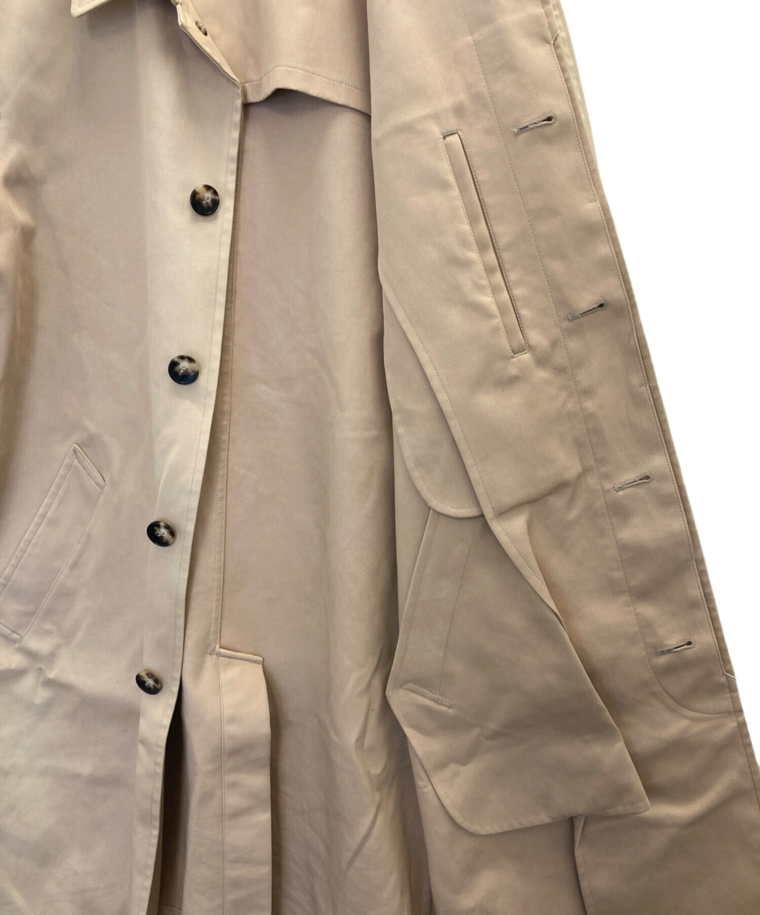 中古・古着通販】A.P.C. (アーペーセー) ステンカラーコート ベージュ