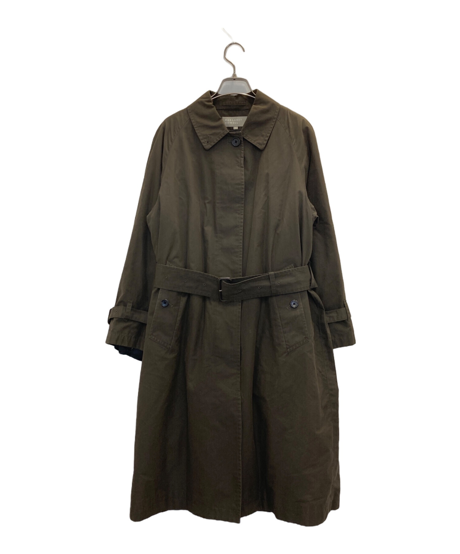 マーガレットハウエル フード付きコート ライナー付き ゆったりめ 日本製 グレー マーガレットハウエル フード付きコート ライナー付き ゆったりめ 日本