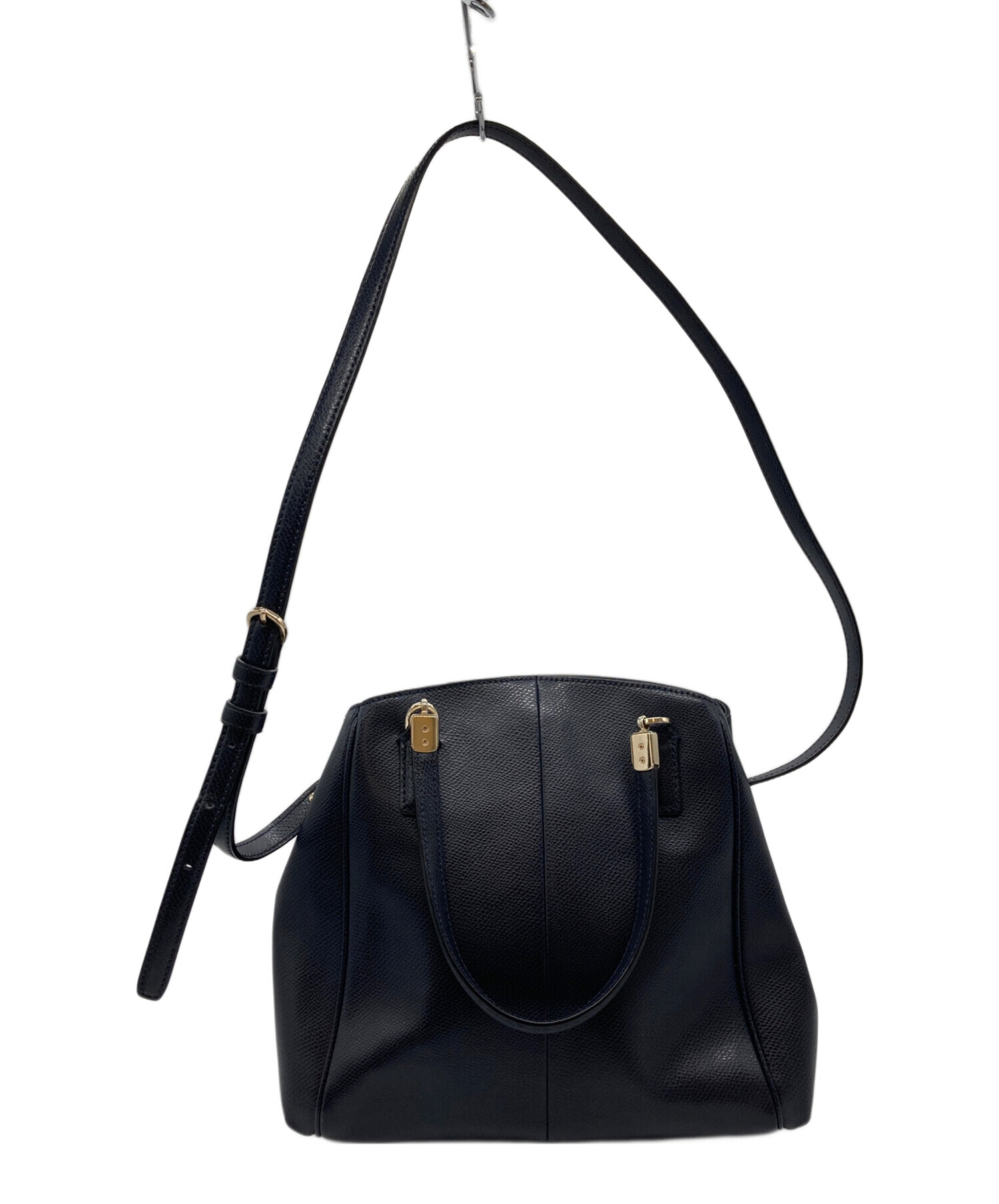 中古・古着通販】COACH (コーチ) 2WAYハンドバッグ ネイビー｜ブランド 
