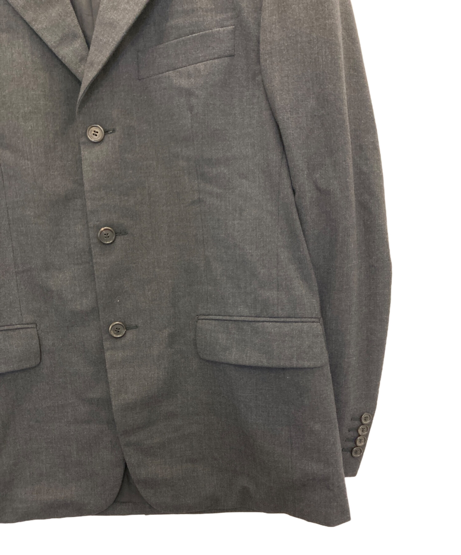 PRADA ウールセットアップ スーツ　ブラウン　40 PRADA ウールセットアップ スーツ ブラウン 40