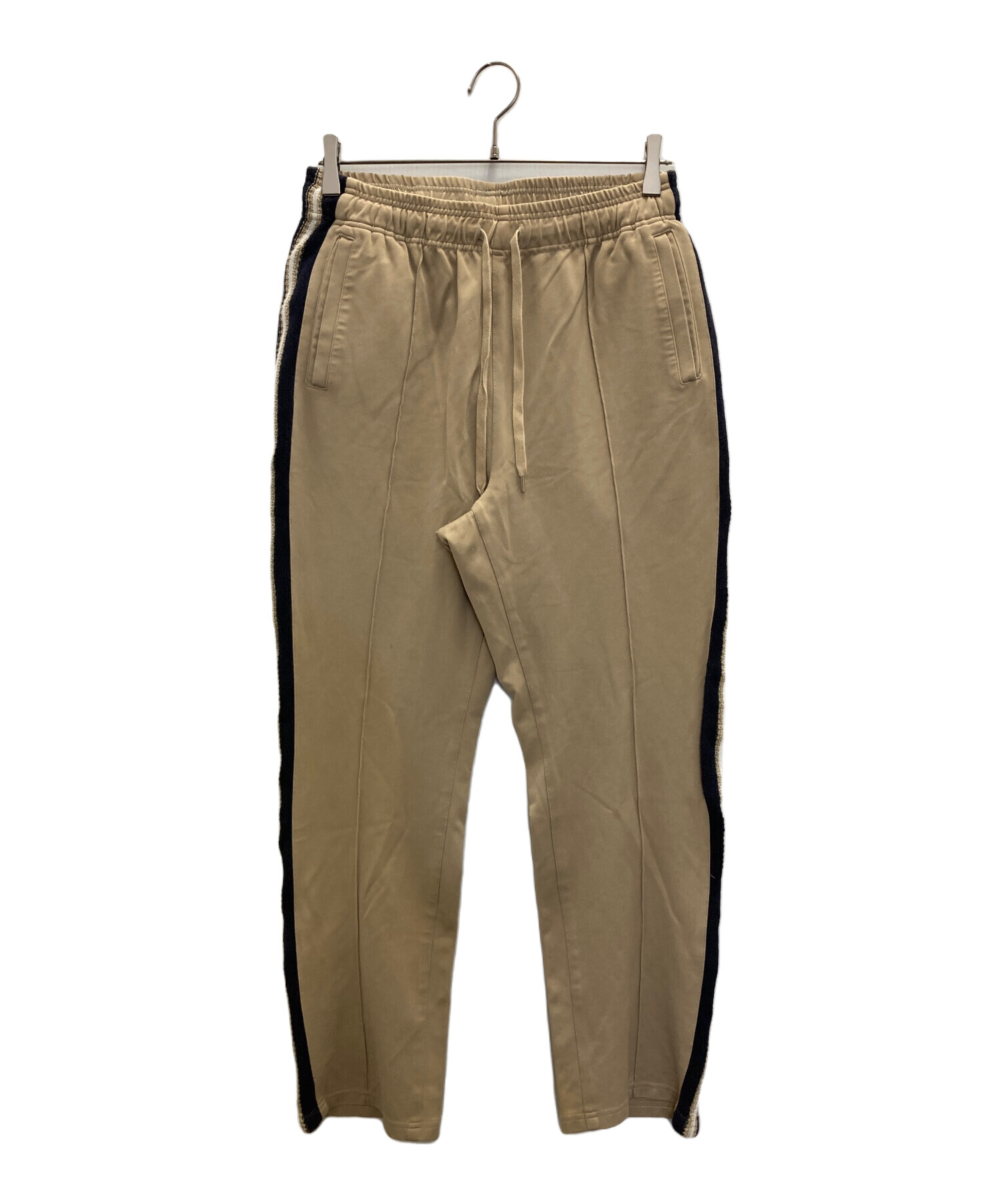 中古・古着通販】YOKE (ヨーク) KNIT LINE TAPE TRACK PANTS ベージュ 
