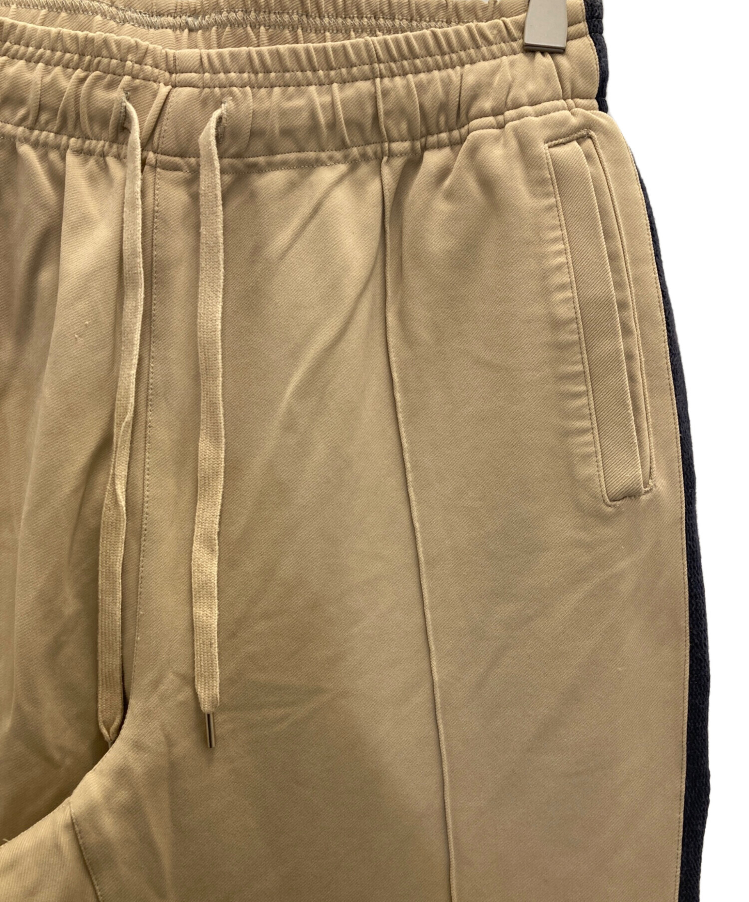 中古・古着通販】YOKE (ヨーク) KNIT LINE TAPE TRACK PANTS ベージュ