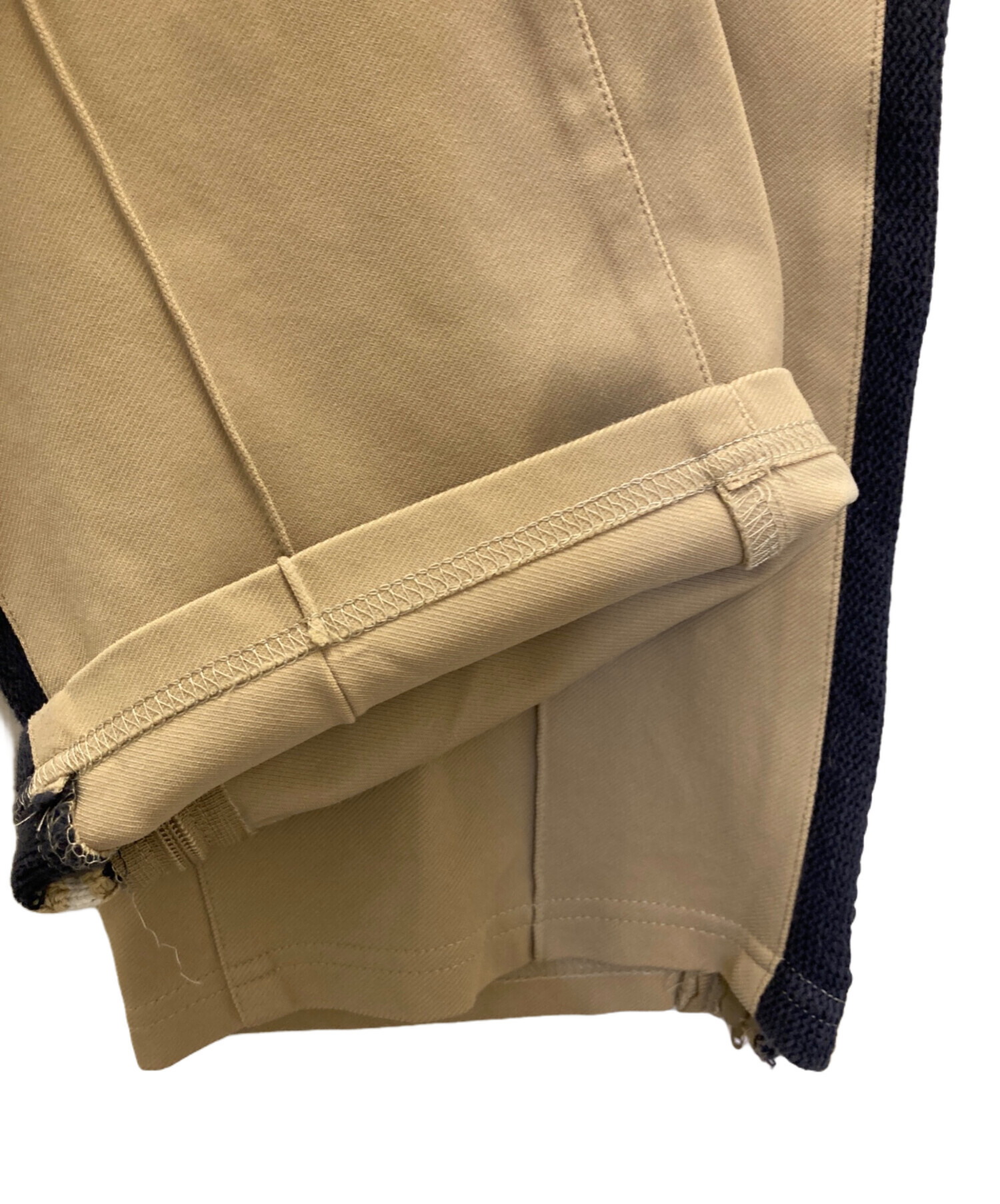 中古・古着通販】YOKE (ヨーク) KNIT LINE TAPE TRACK PANTS ベージュ