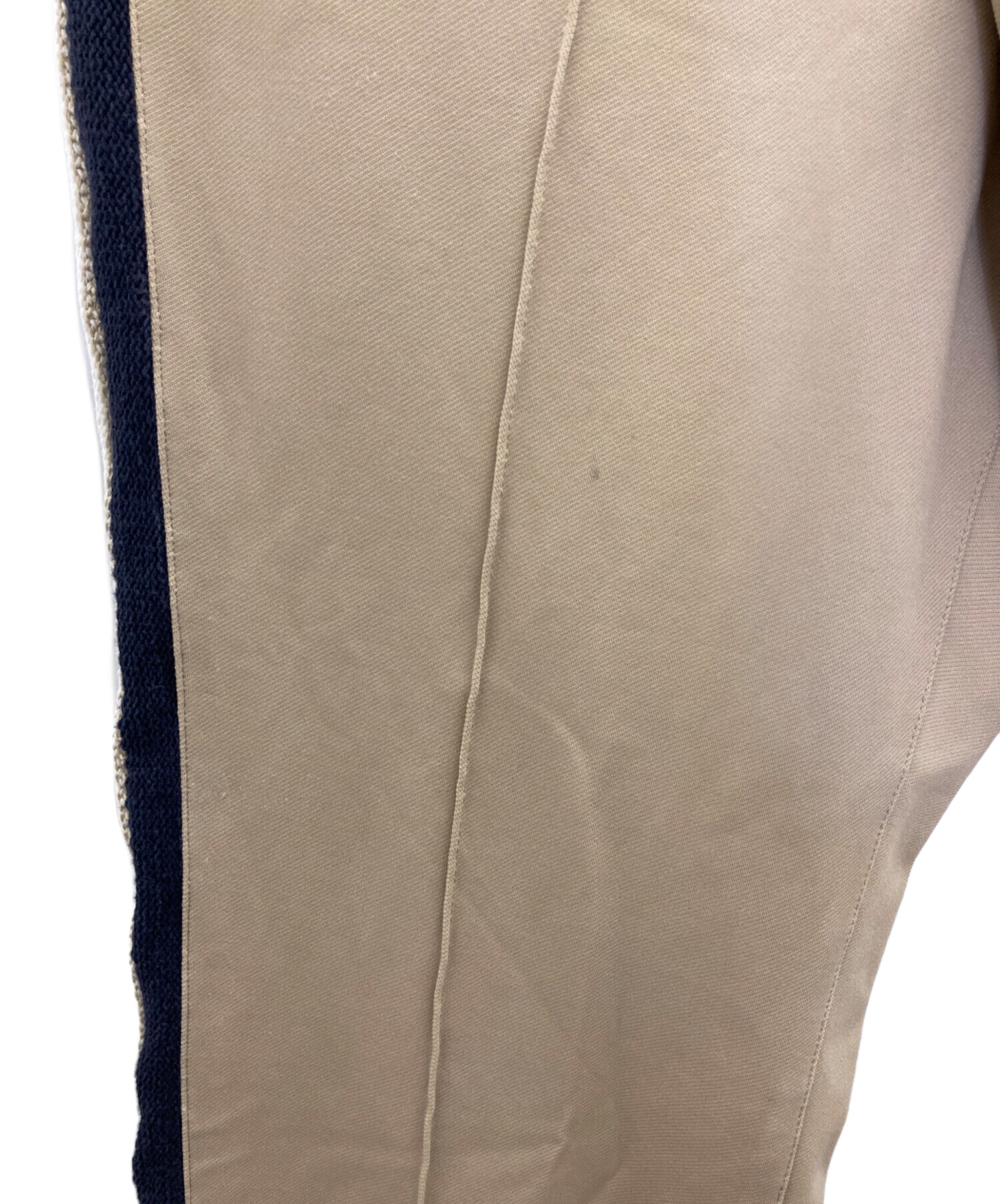 中古・古着通販】YOKE (ヨーク) KNIT LINE TAPE TRACK PANTS ベージュ 