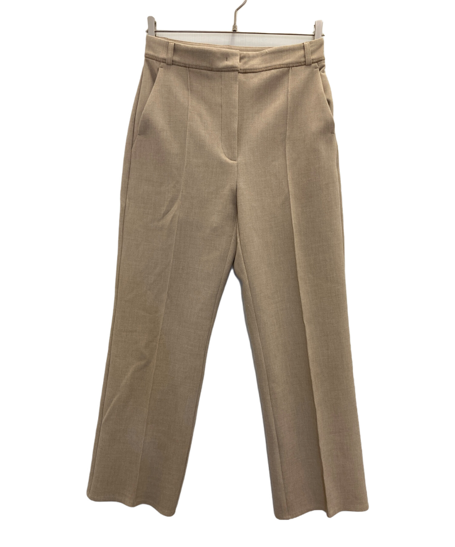 マックスマーラ パンツスーツ 白タグ ベージュ テーラード 38 MaxMara 白タグ コットン セットアップ スーツ テーラード ベージュ