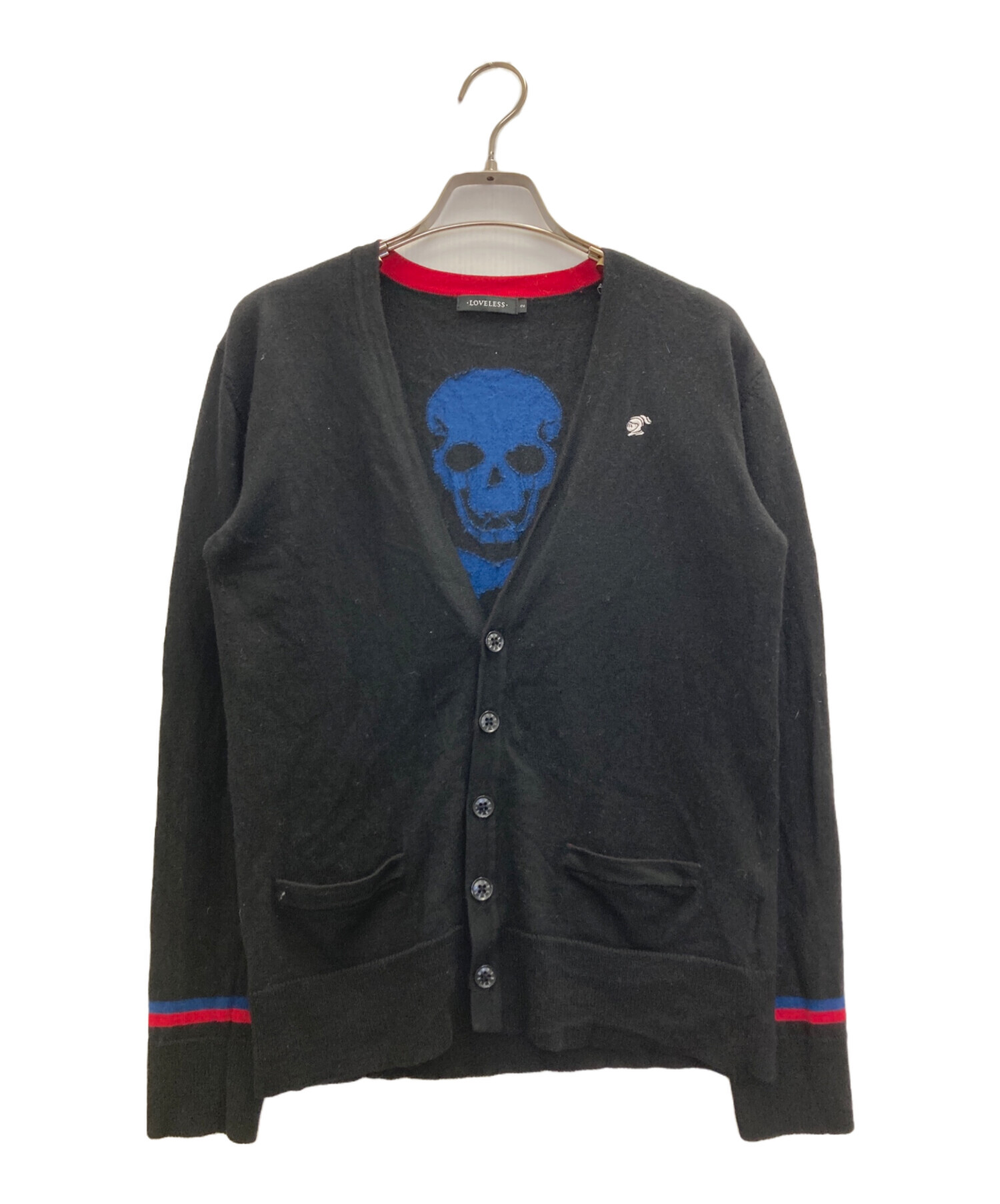 中古・古着通販】LOVELESS (ラブレス) スカルバックカーディガン 