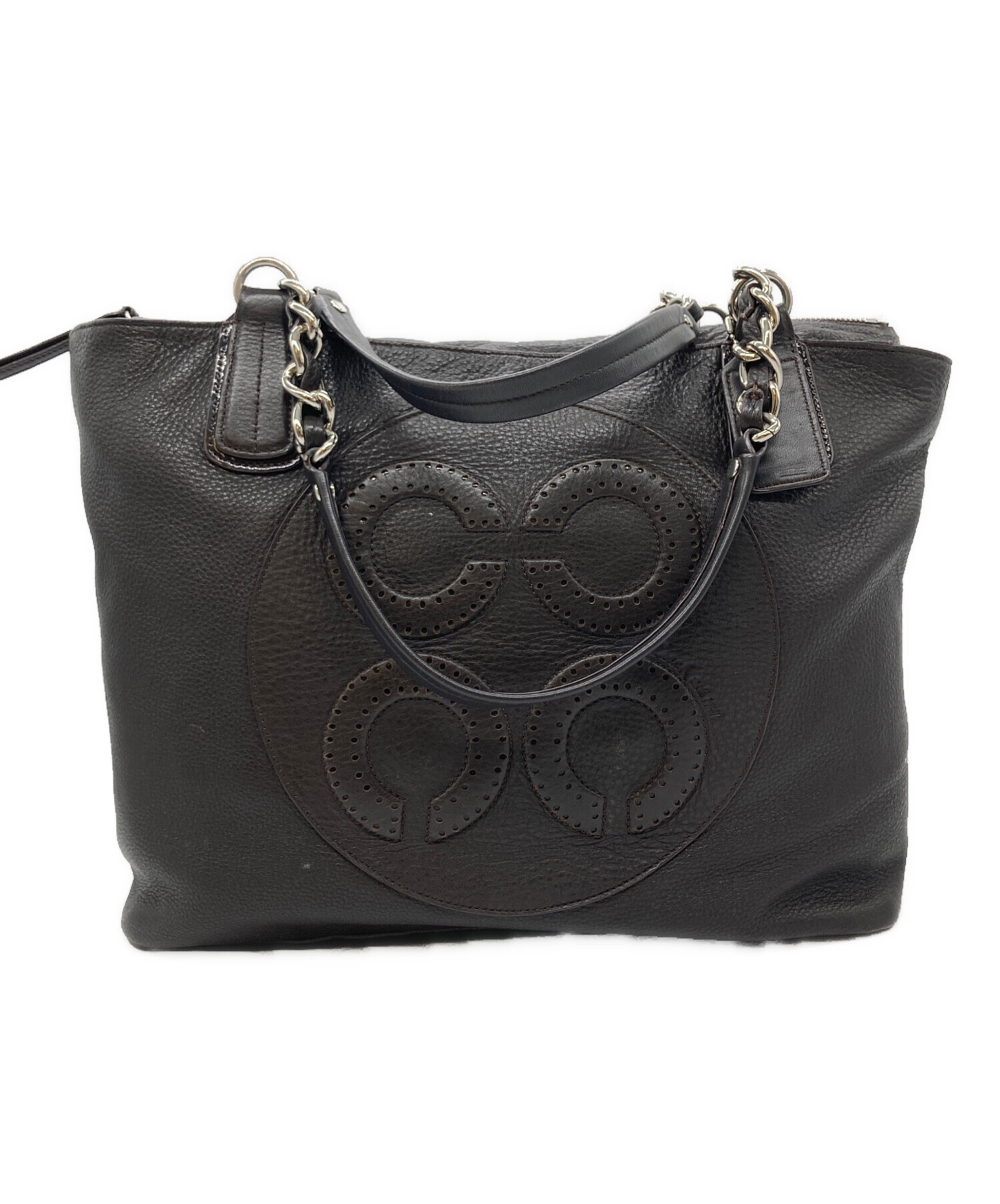 中古・古着通販】COACH (コーチ) コレットレザーオプアート トート 