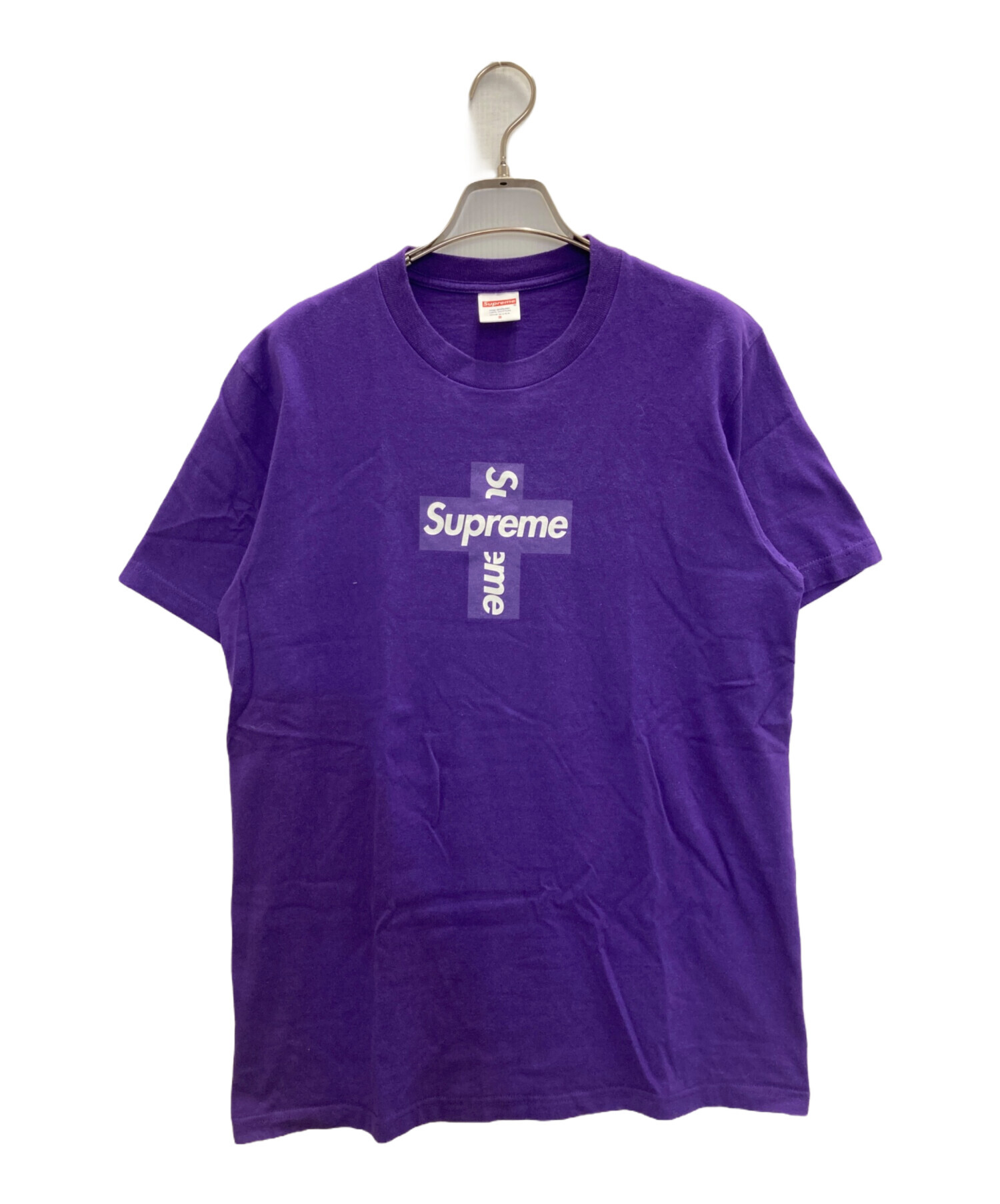 中古・古着通販】Supreme (シュプリーム) Cross Box Logo Tee パープル