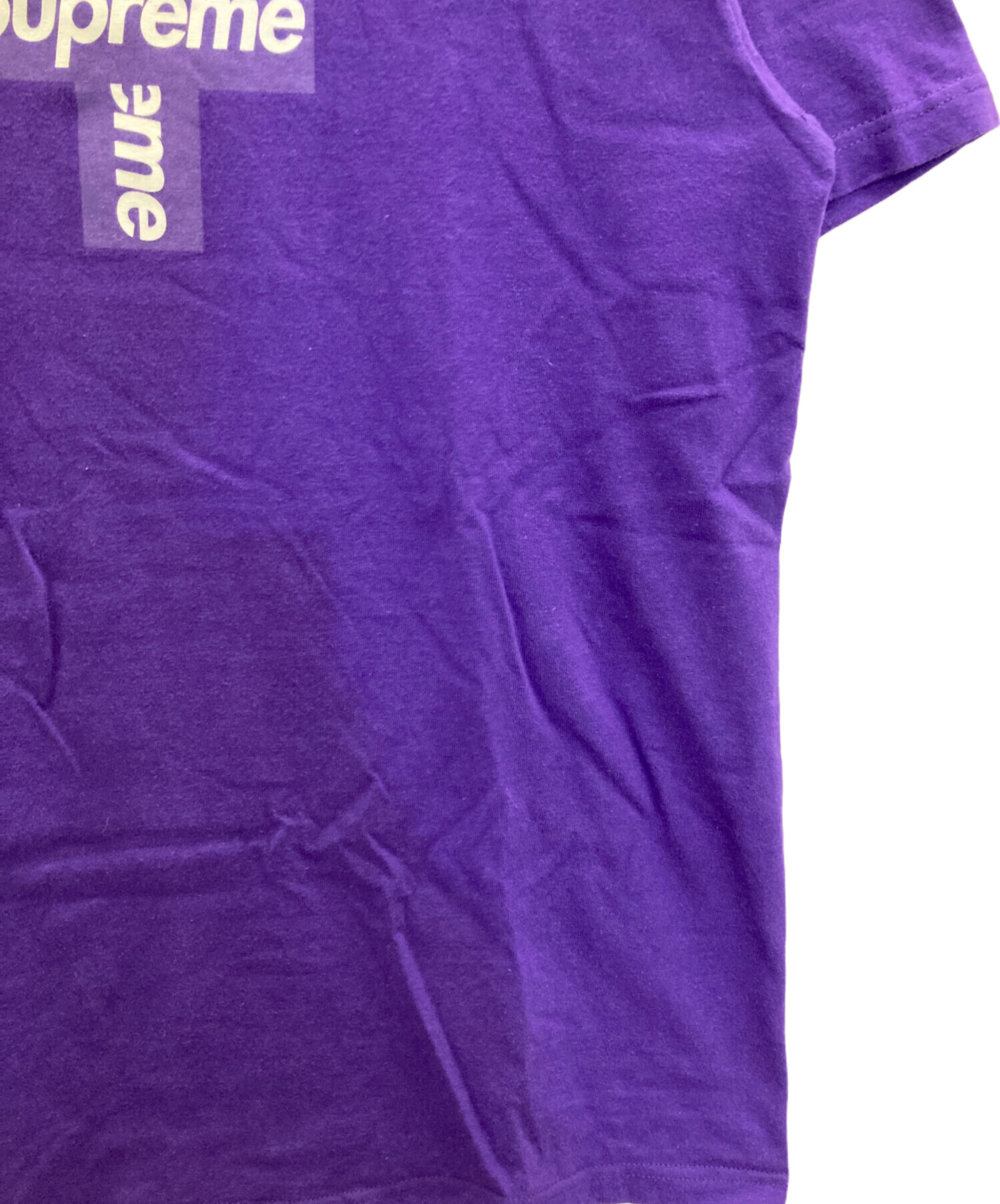 中古・古着通販】Supreme (シュプリーム) Cross Box Logo Tee パープル 