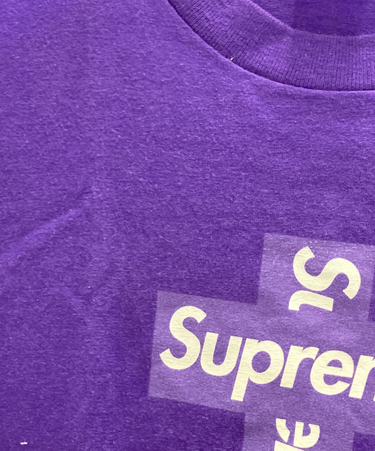 中古・古着通販】Supreme (シュプリーム) Cross Box Logo Tee パープル 
