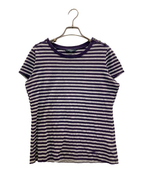 美品 BURBERRY LONDON 半袖カットソー ロールアップ 2 ブラウン バーバリー BURBERRY ベビー服 Tシャツ トップス 半袖カットソー