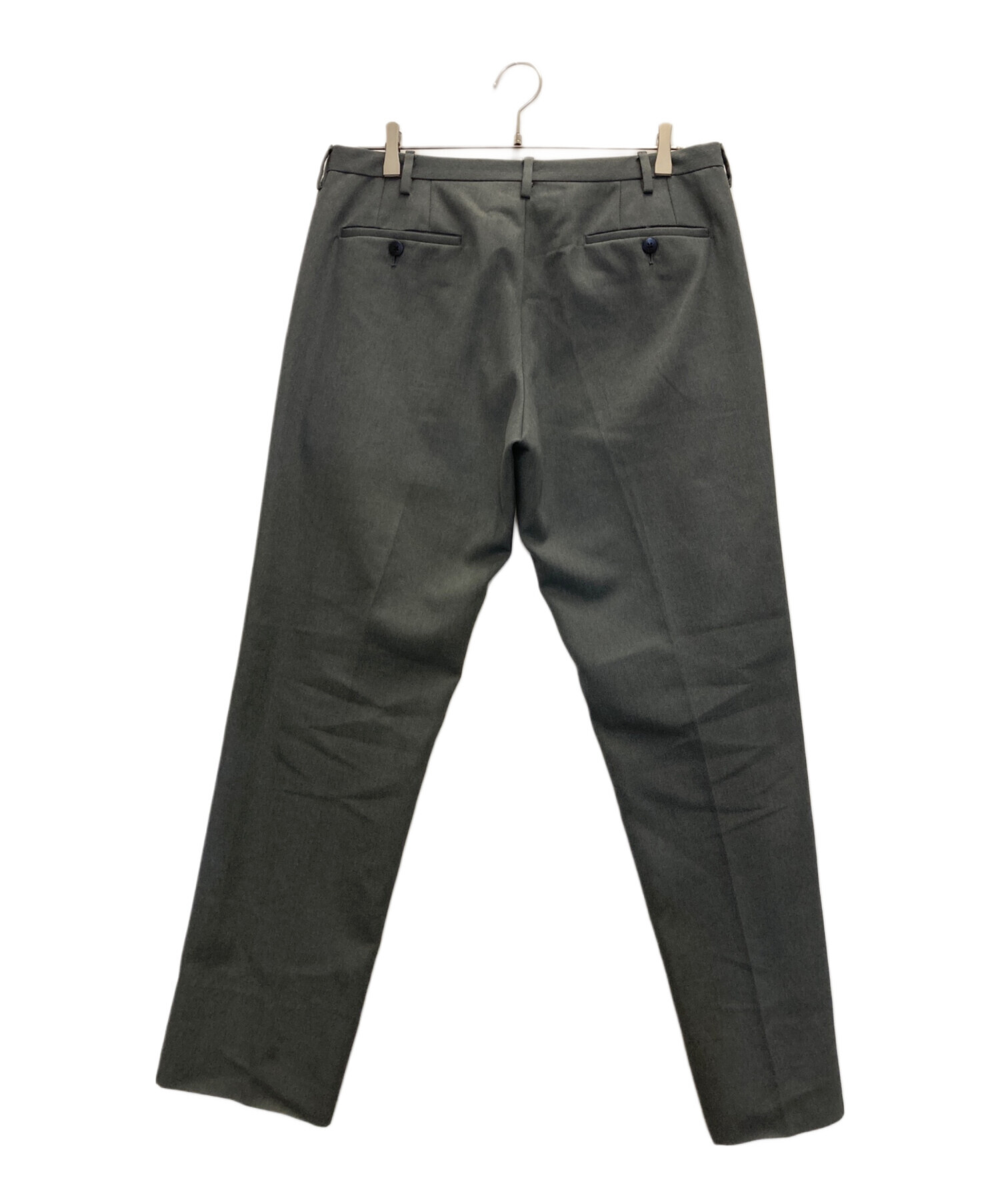 CARUSO スラックス グレー　カルーゾ カルーゾ スラックス グレー 秋冬 タック caruso ビショップ Caruso