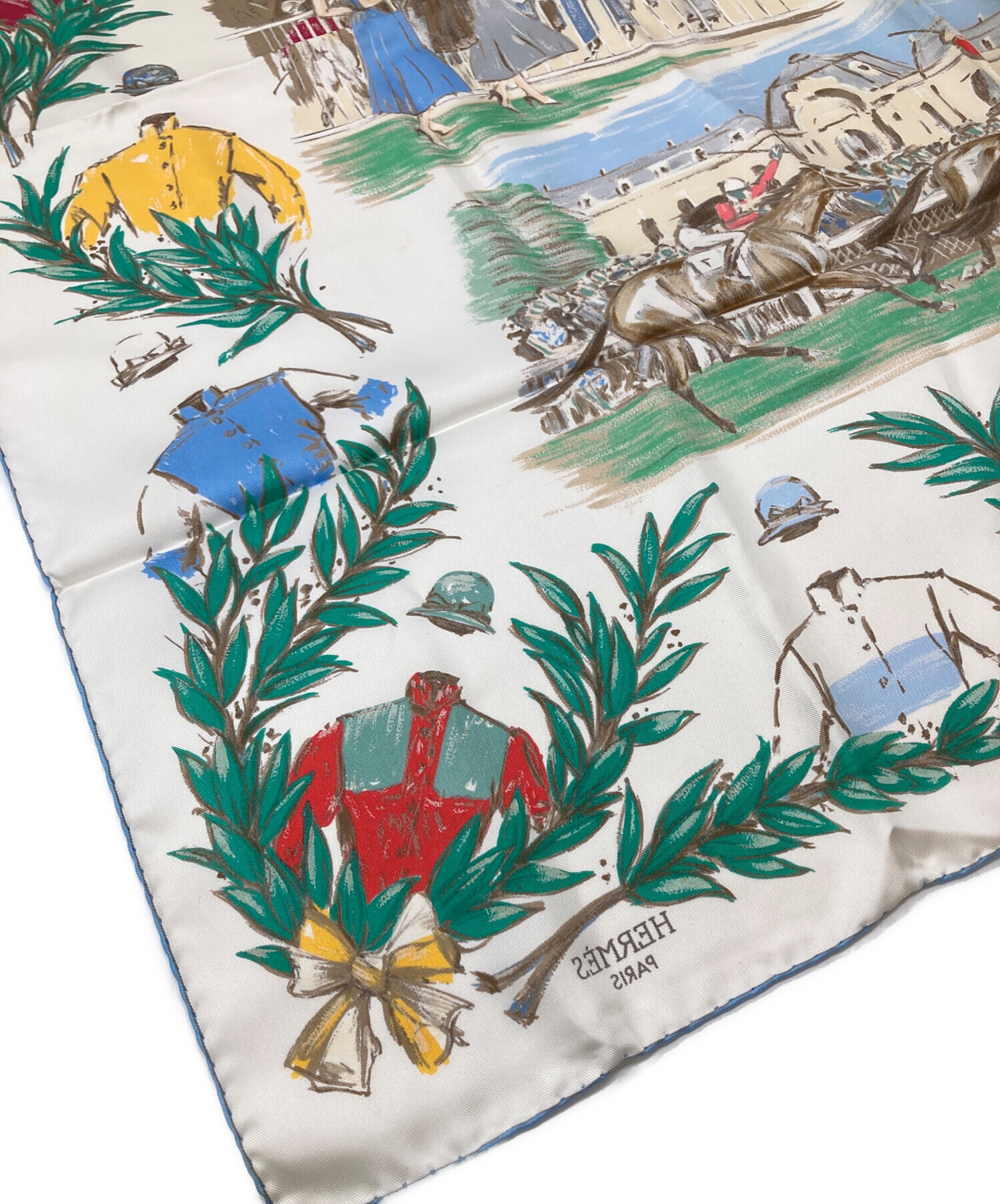 エルメス HERMES カレ 90 SOUVENIRS D'ASIE アジアの想い出 シルク100