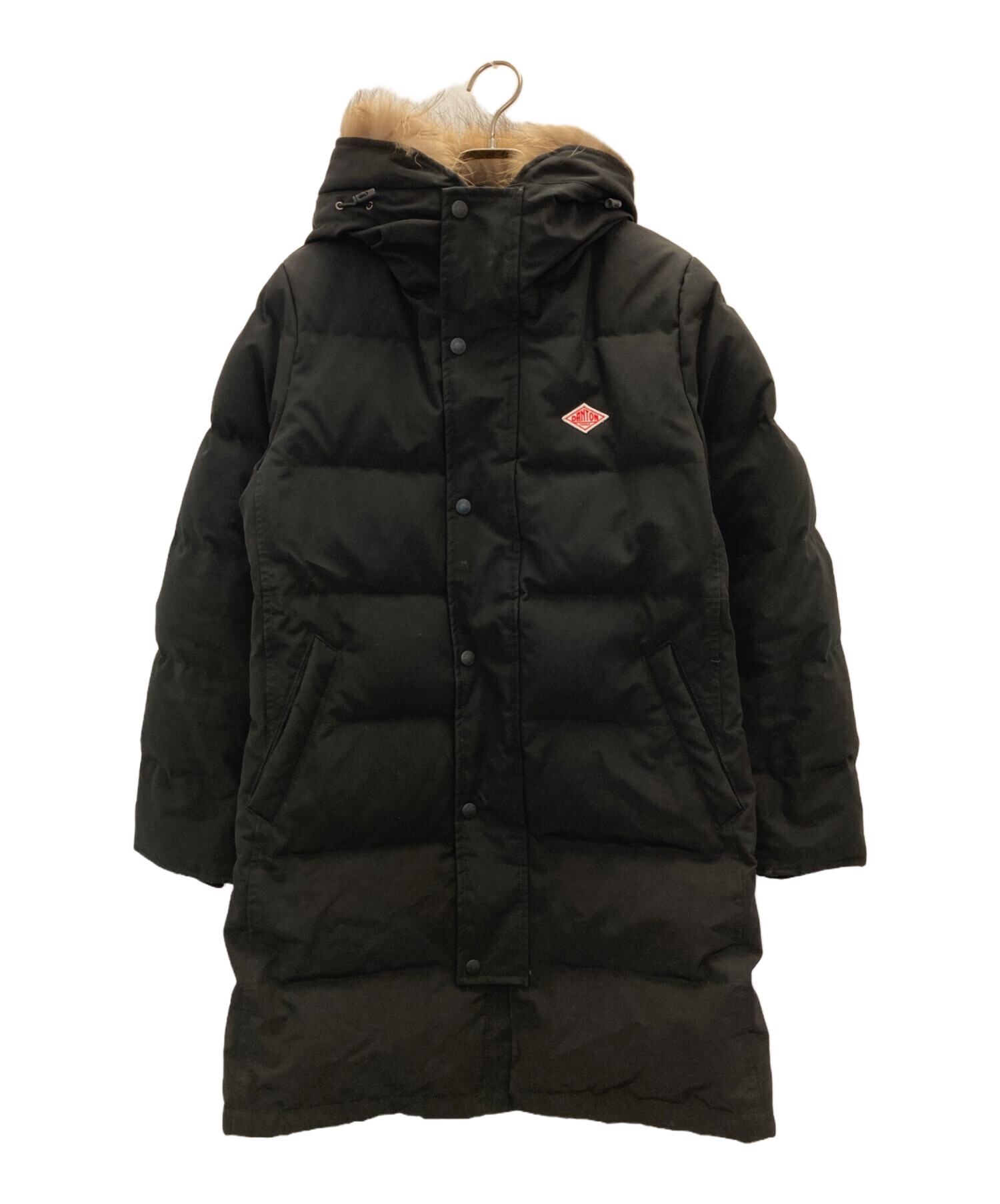 DANTON ブラック ロングダウンジャケット 38