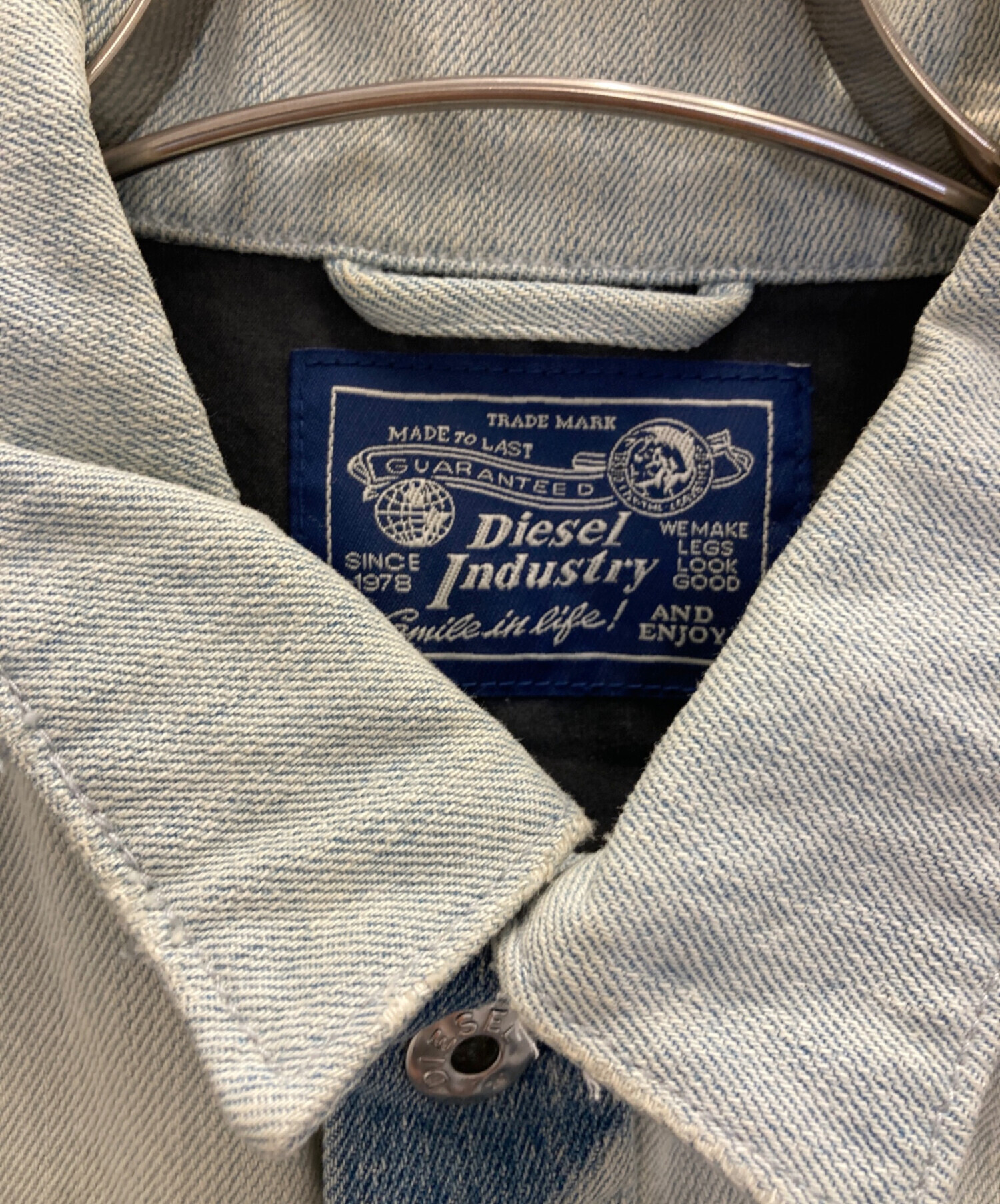 中古・古着通販】DIESEL (ディーゼル) パッチワークデニムジャケット 