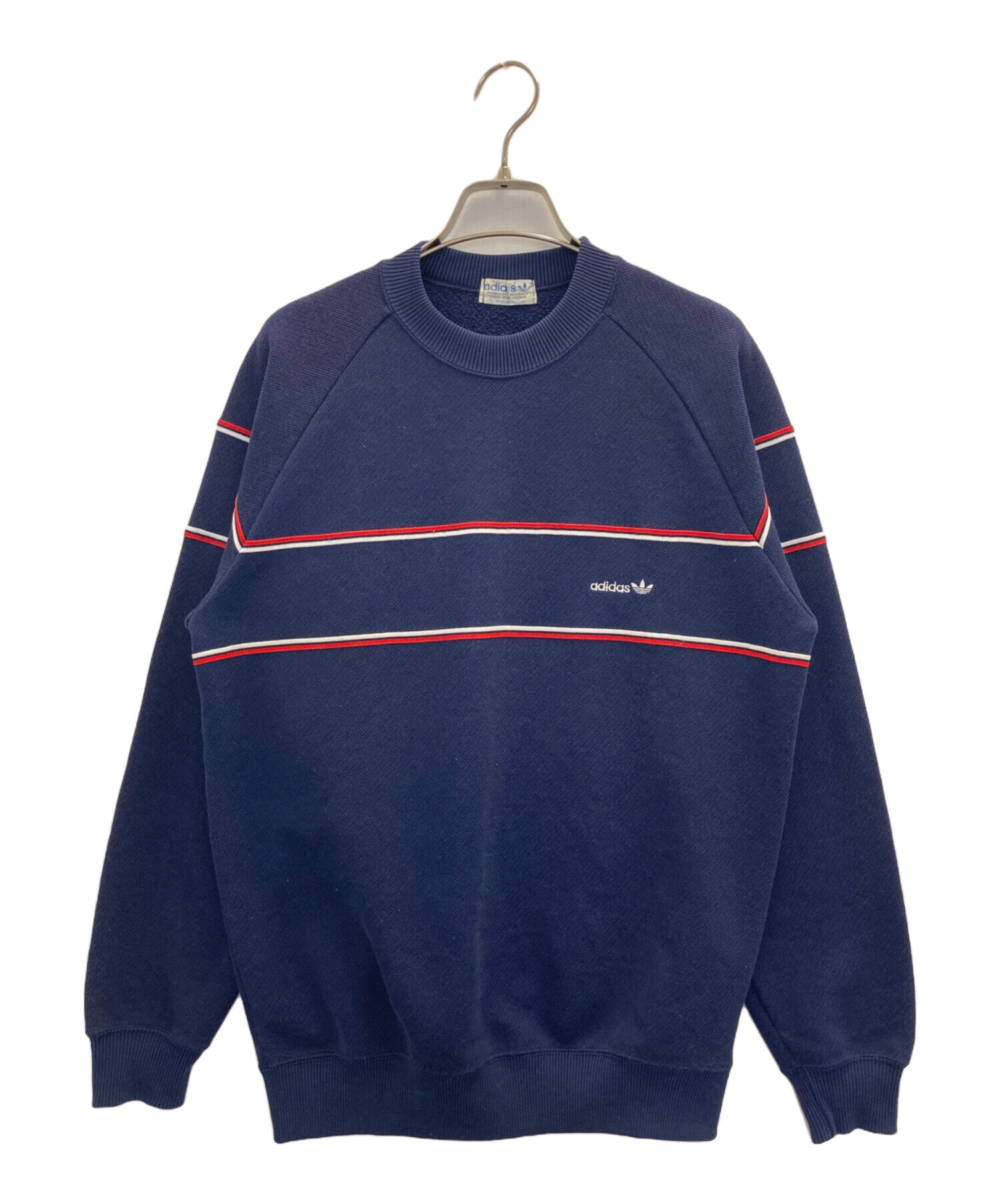 中古・古着通販】adidas (アディダス) スウェット ネイビー サイズ:94