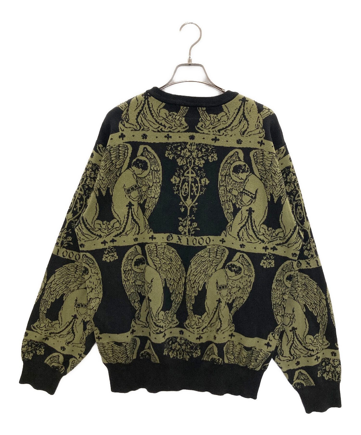 古着1000着まとめ売り 中古・古着通販】GX1000 (ジーエックス) JACQUARD CREWNECK KNIT