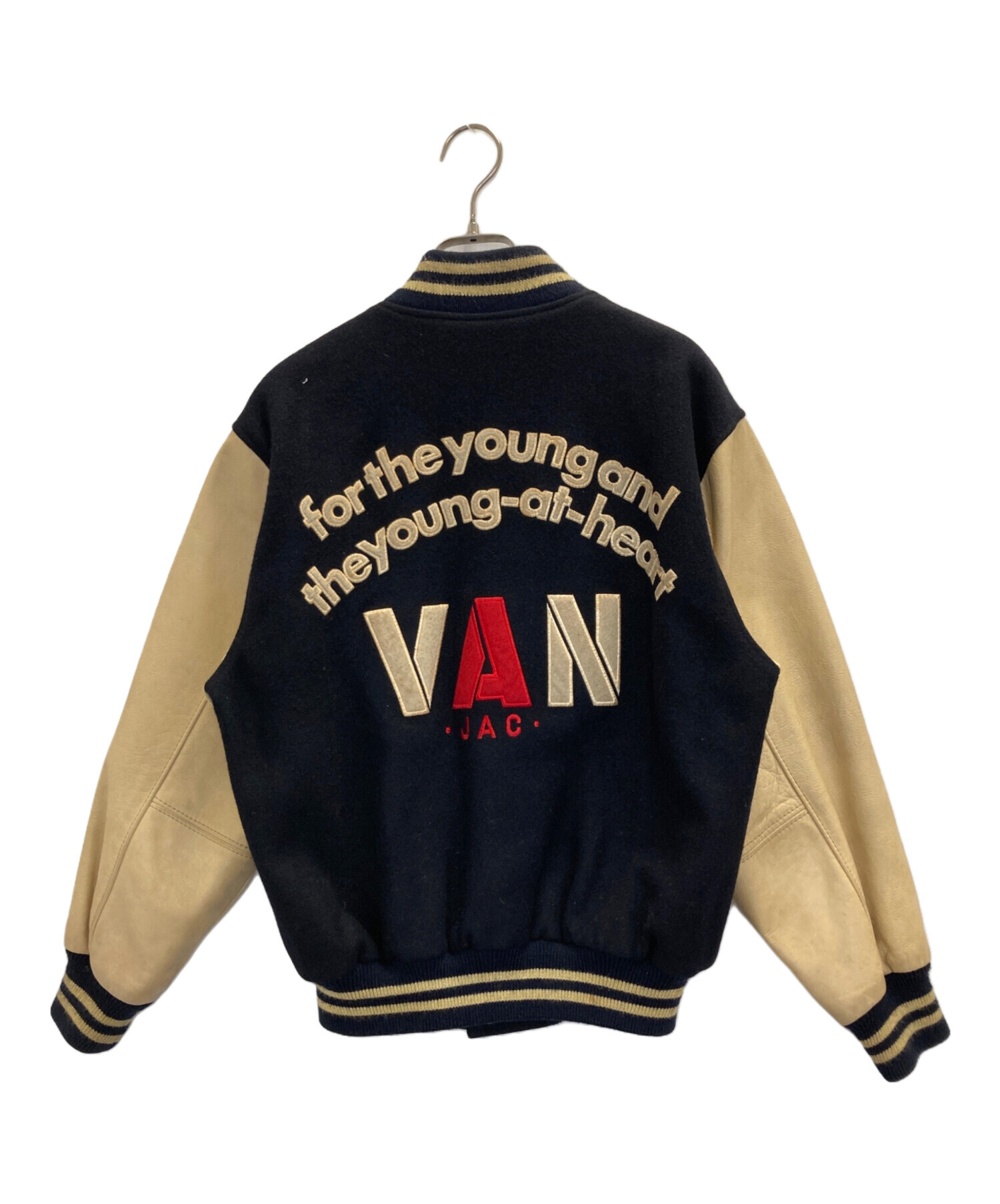 1EM7 【希少】VAN JACKET スタジャン 袖レザー BIGONE わ*8様 希少モデル✨VAN JACKET スタジャン 袖レザー スエード BI