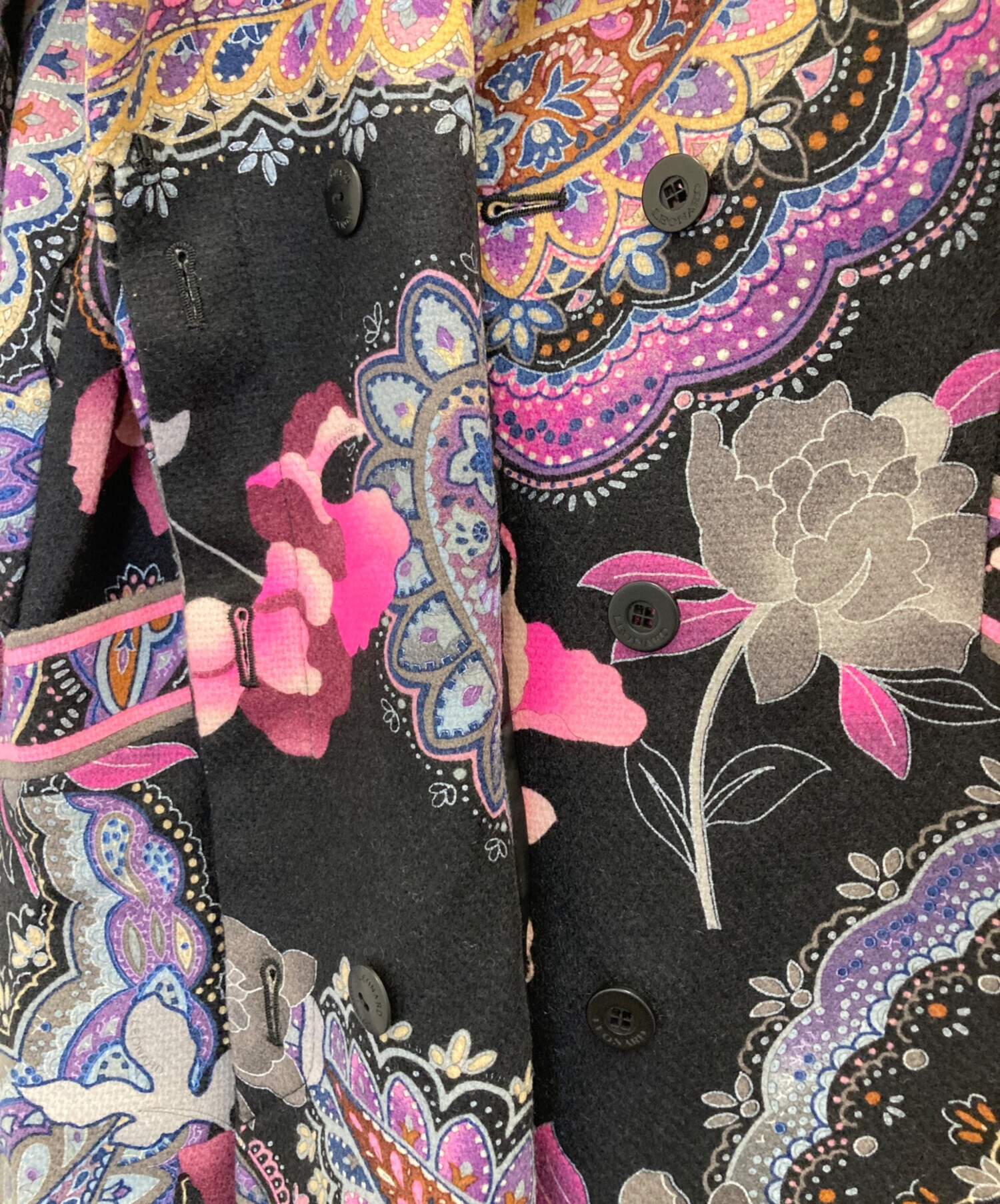 中古・古着通販】LEONARD (レオナール) 花柄カシミヤウール