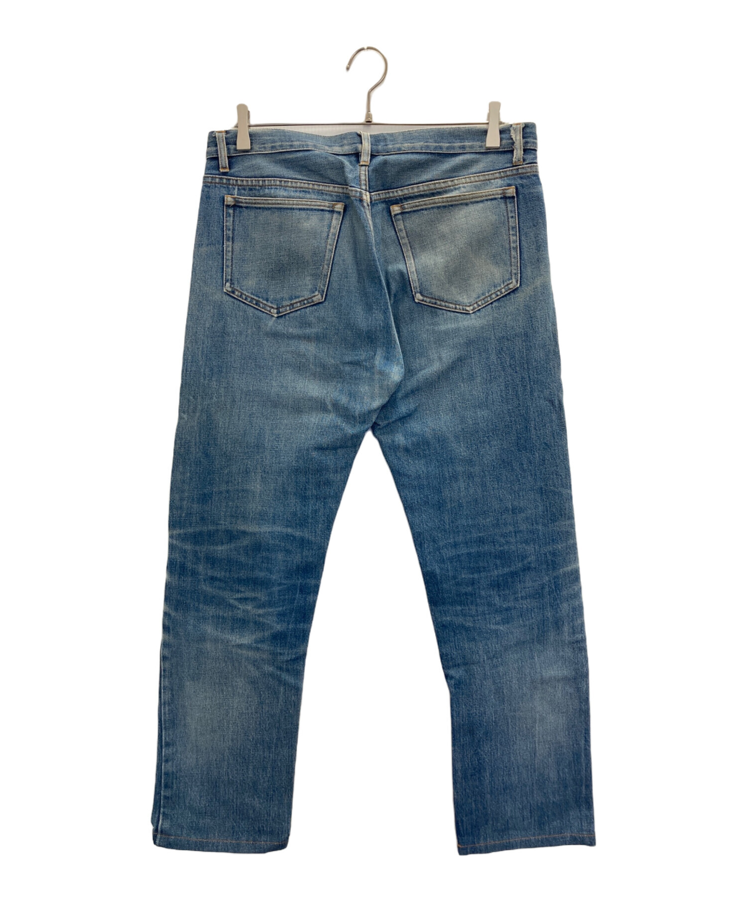 中古・古着通販】A.P.C. (アーペーセー) ダメージデニムパンツ ブルー